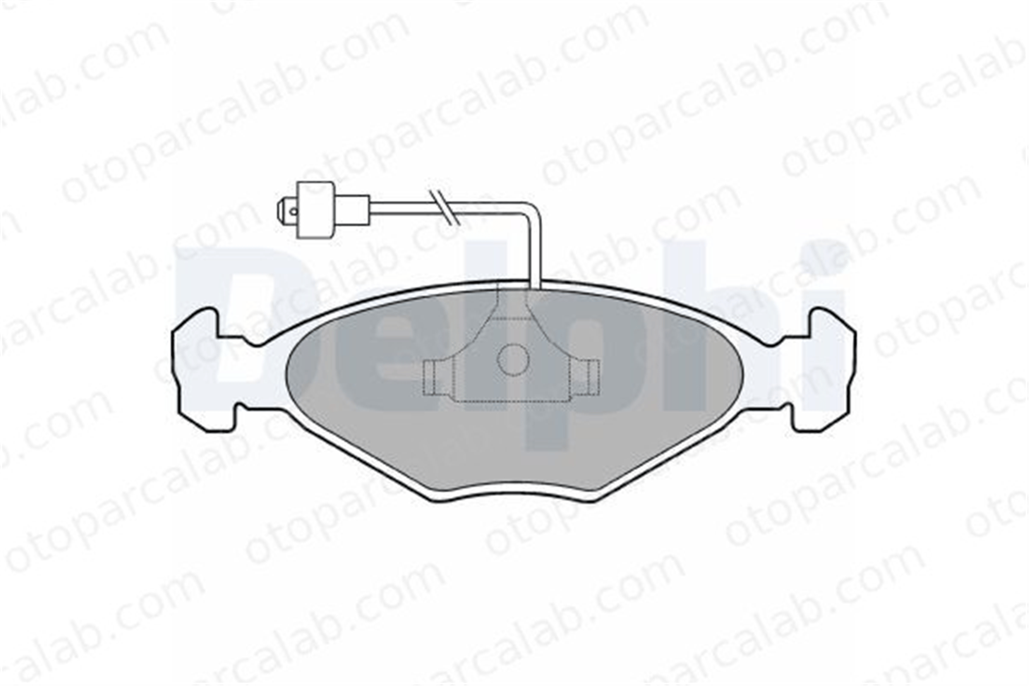 DELPHI LP212 Fren Disk Balata Ön TALBOT 1307-1510 SOLARA 424890 425066