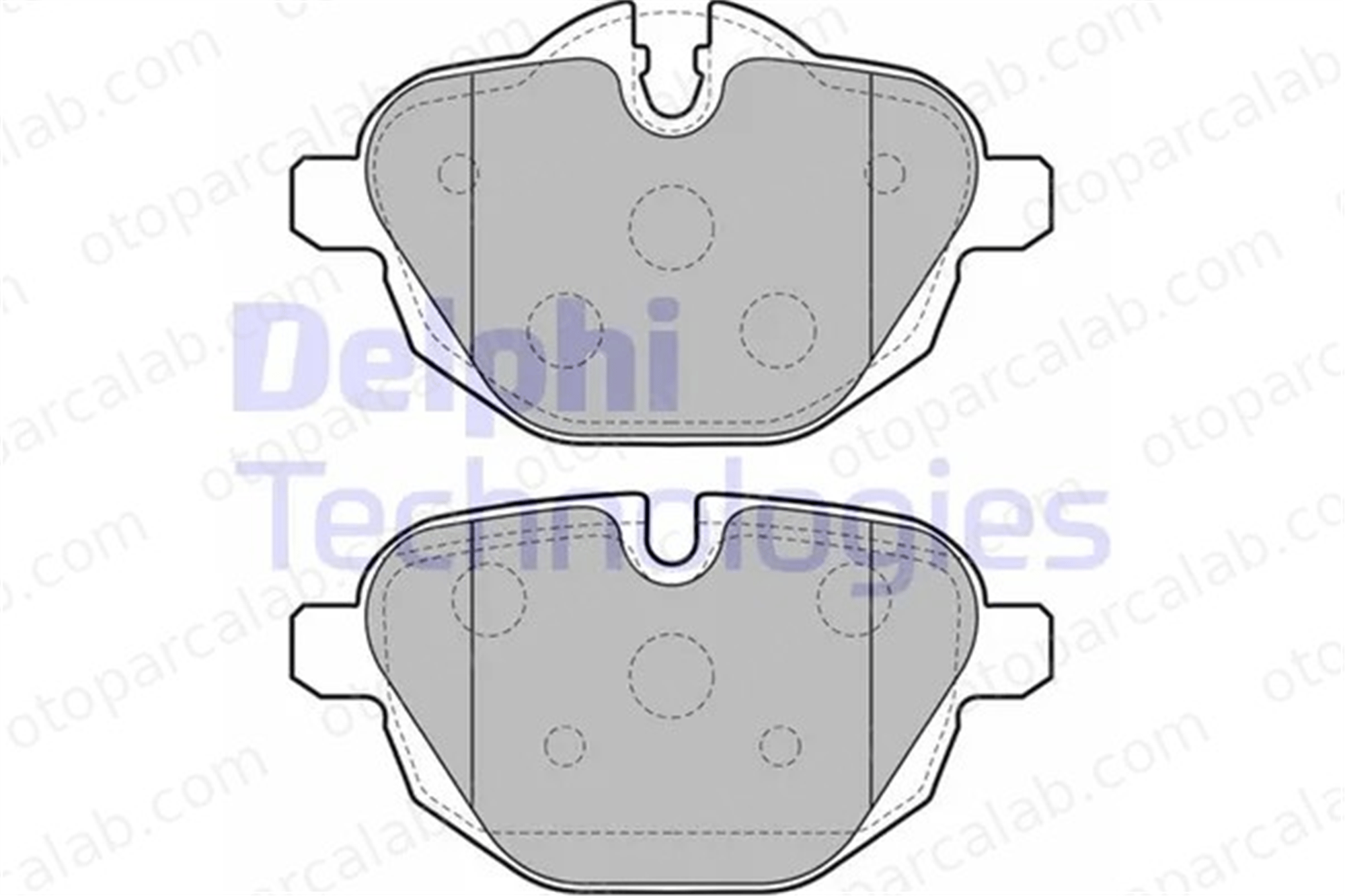 DELPHI LP2162 Fren Disk Balata Arka BMW 5 5 Touring 34216885451 34216796741