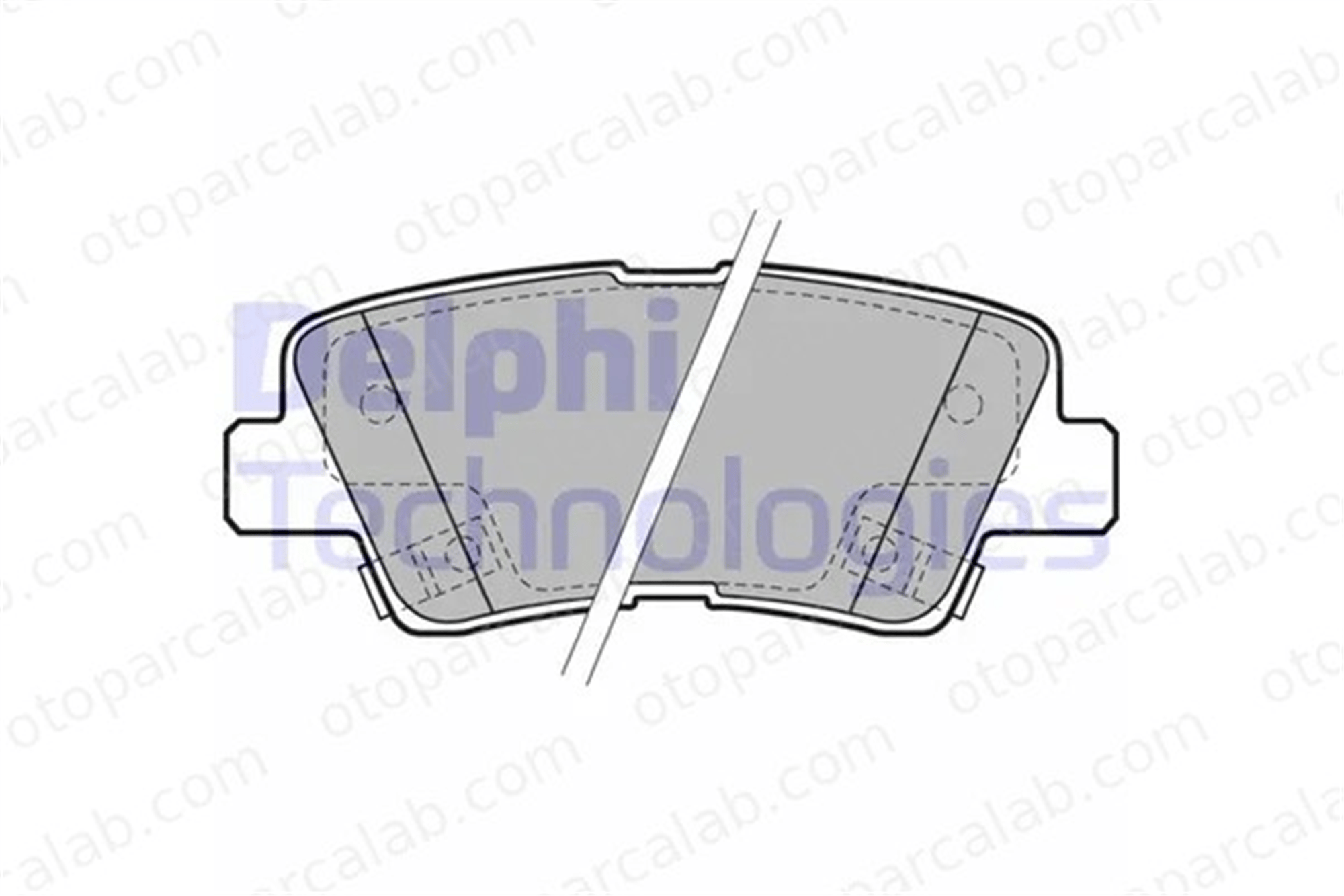 DELPHI LP2195 Fren Disk Balata Arka HYUNDAI TUCSON SSANGYONG TIVOLI 58302F2A30 3502130140W01