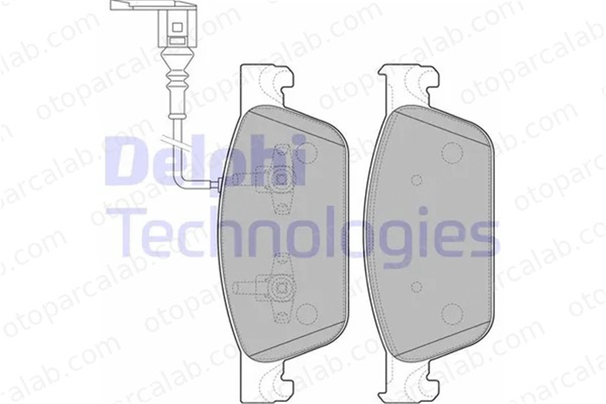 DELPHI LP2199 Fren Disk Balata Ön VW MULTIVAN T6 TRANSPORTER T6 / CARAVELLE T6 Minibüs/Otobüs 7E0698151 7E0698151B