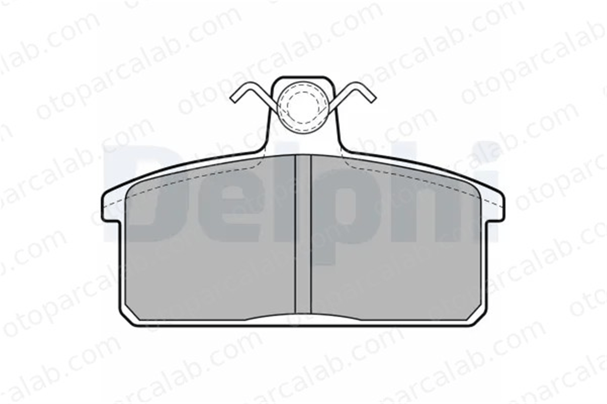 DELPHI LP2281 Fren Disk Balata Ön IVECO MASSIF Pick-up MASSIF Single Cab 500028834 A00906