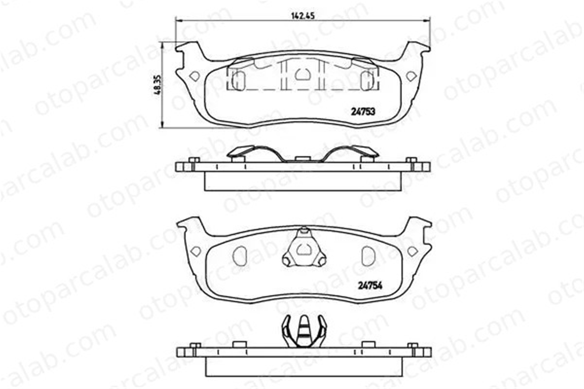 DELPHI LP2395 Fren Disk Balata Arka FORD USA EXPEDITION LINCOLN NAVIGATOR 3W1Z2200AA 4W1Z2200AA