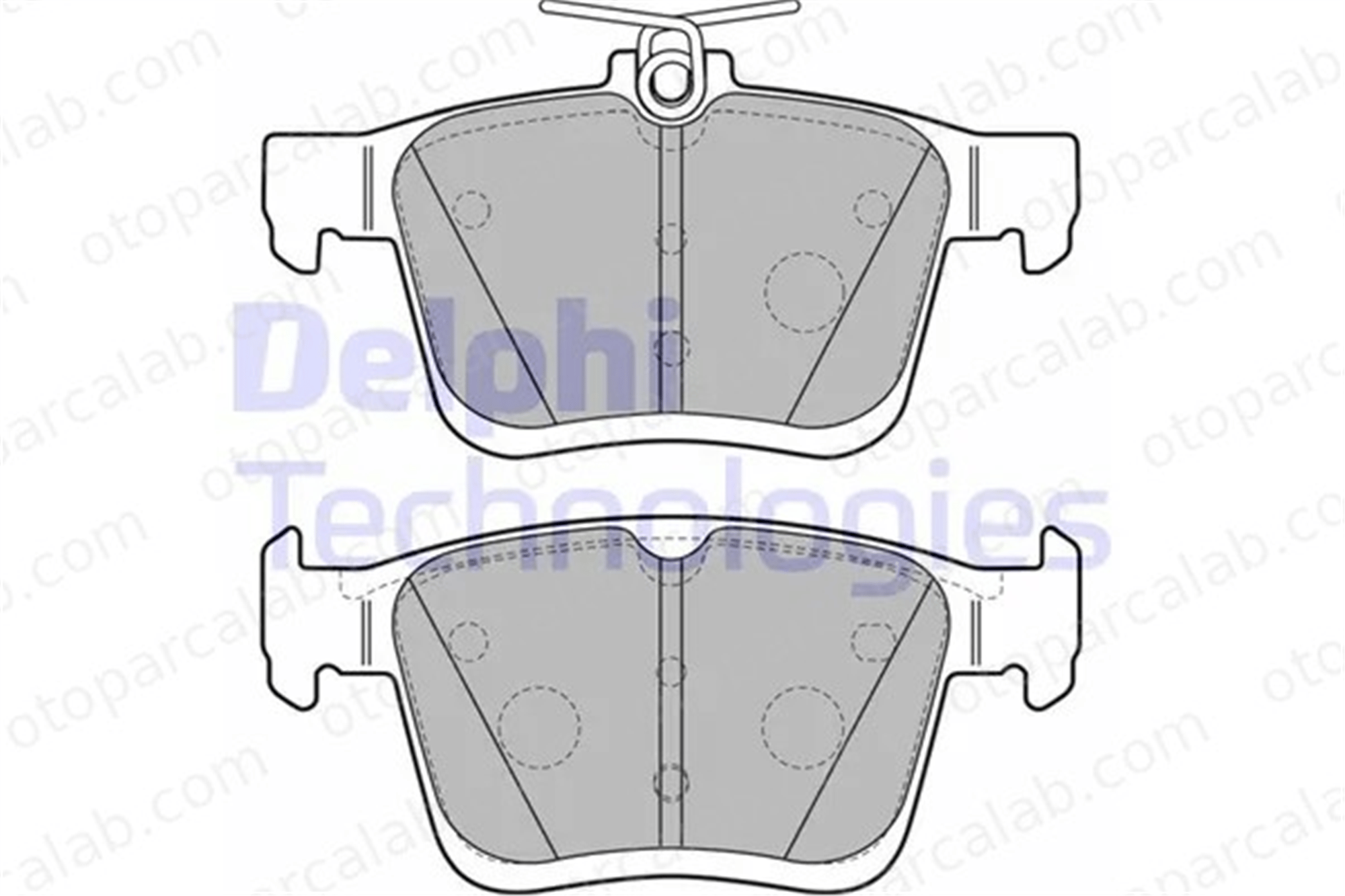 DELPHI LP2490 Fren Disk Balata Arka VW GOLF VII GOLF VII Variant 5Q0698451C 8V0698451B