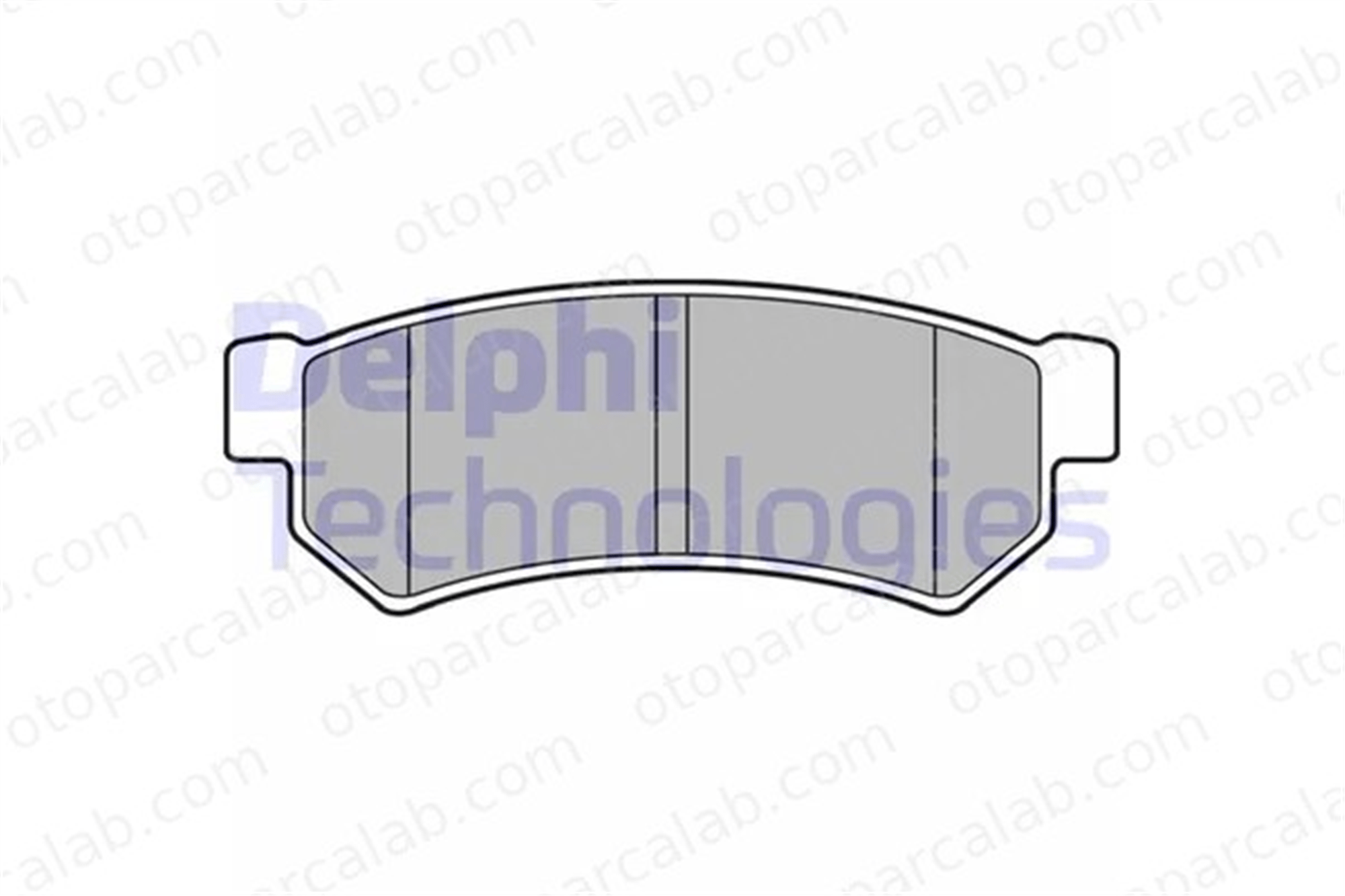 DELPHI LP2502 Fren Disk Balata Arka CHEVROLET LACETTI NUBIRA Station wagon 96800089 42794394