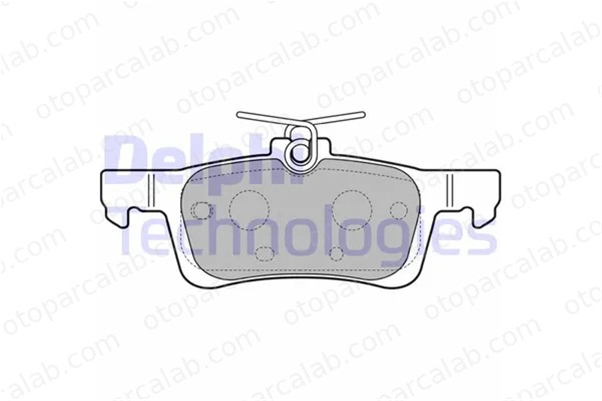 DELPHI LP2503 Fren Disk Balata Arka PEUGEOT 308 II 308 SW II 1610814180 1619790880