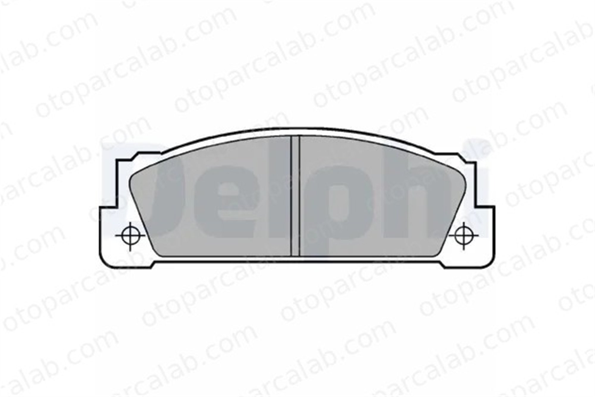 DELPHI LP253 Fren Disk Balata Ön FIAT 131 132 3980604 4296669