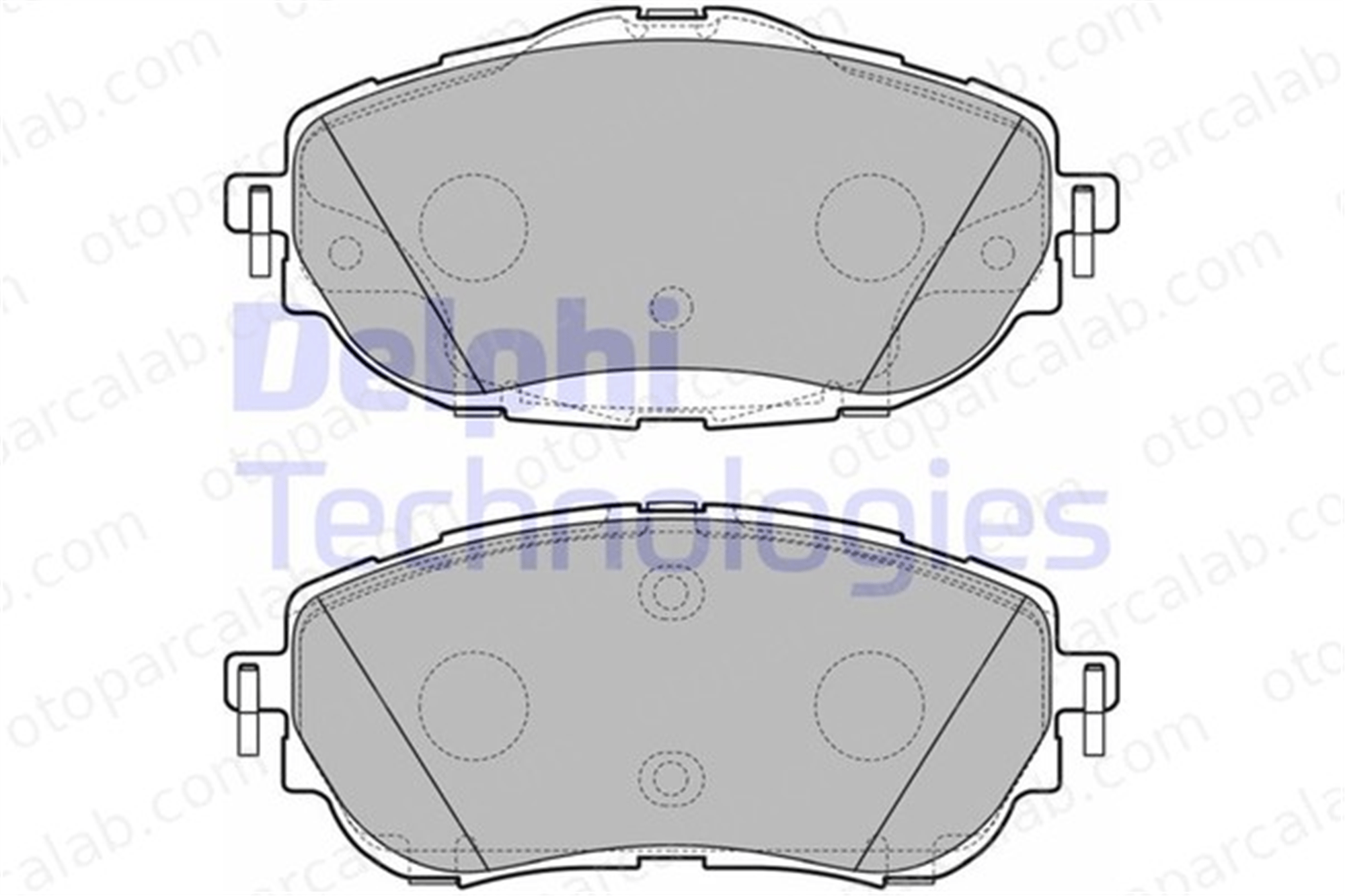 DELPHI LP2691 Fren Disk Balata Ön TOYOTA AURIS AURIS Station wagon 446502390 0446502390