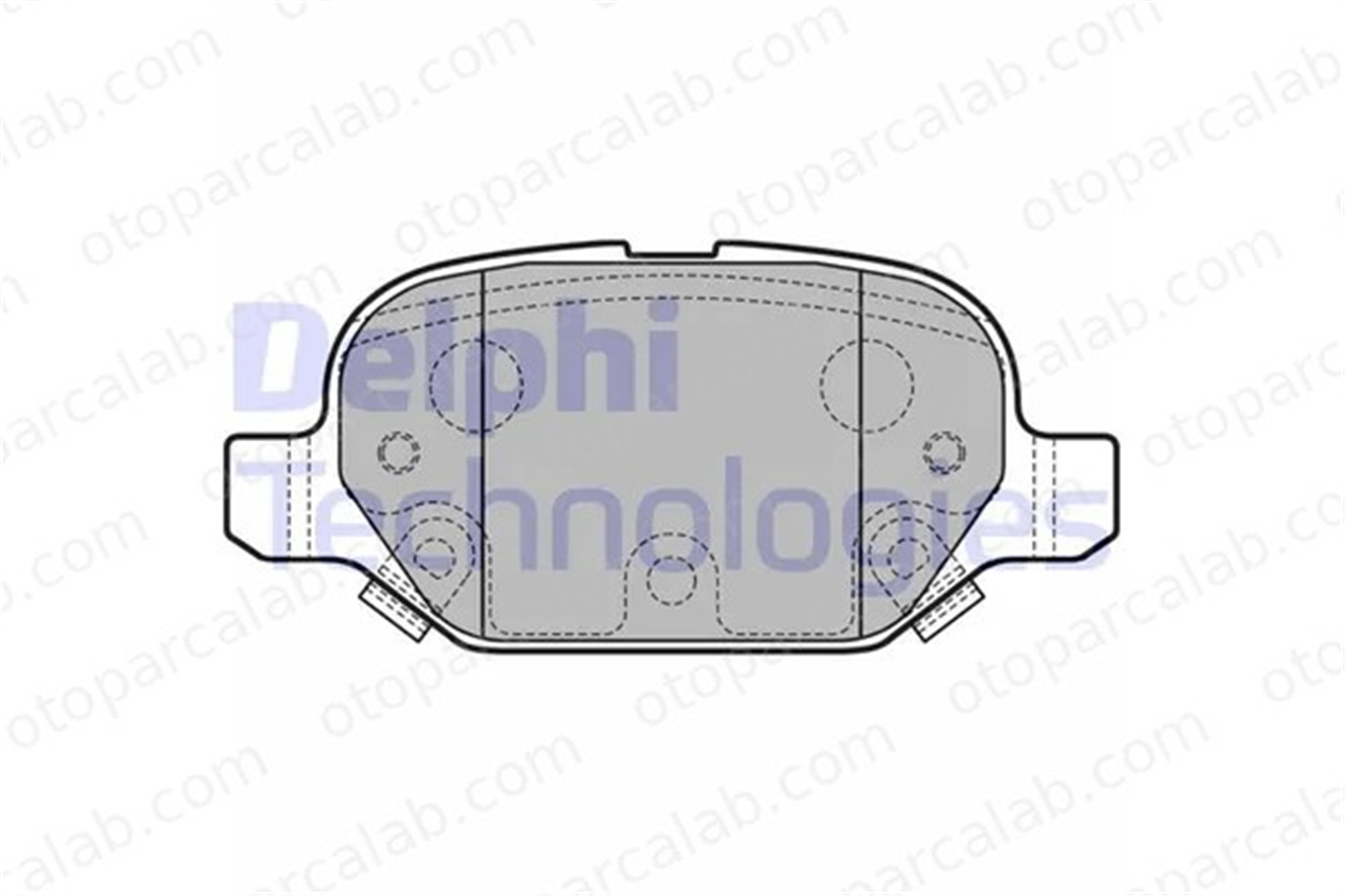 DELPHI LP2761 Fren Disk Balata Arka FIAT PANDA PANDA VAN 77366388 77366453