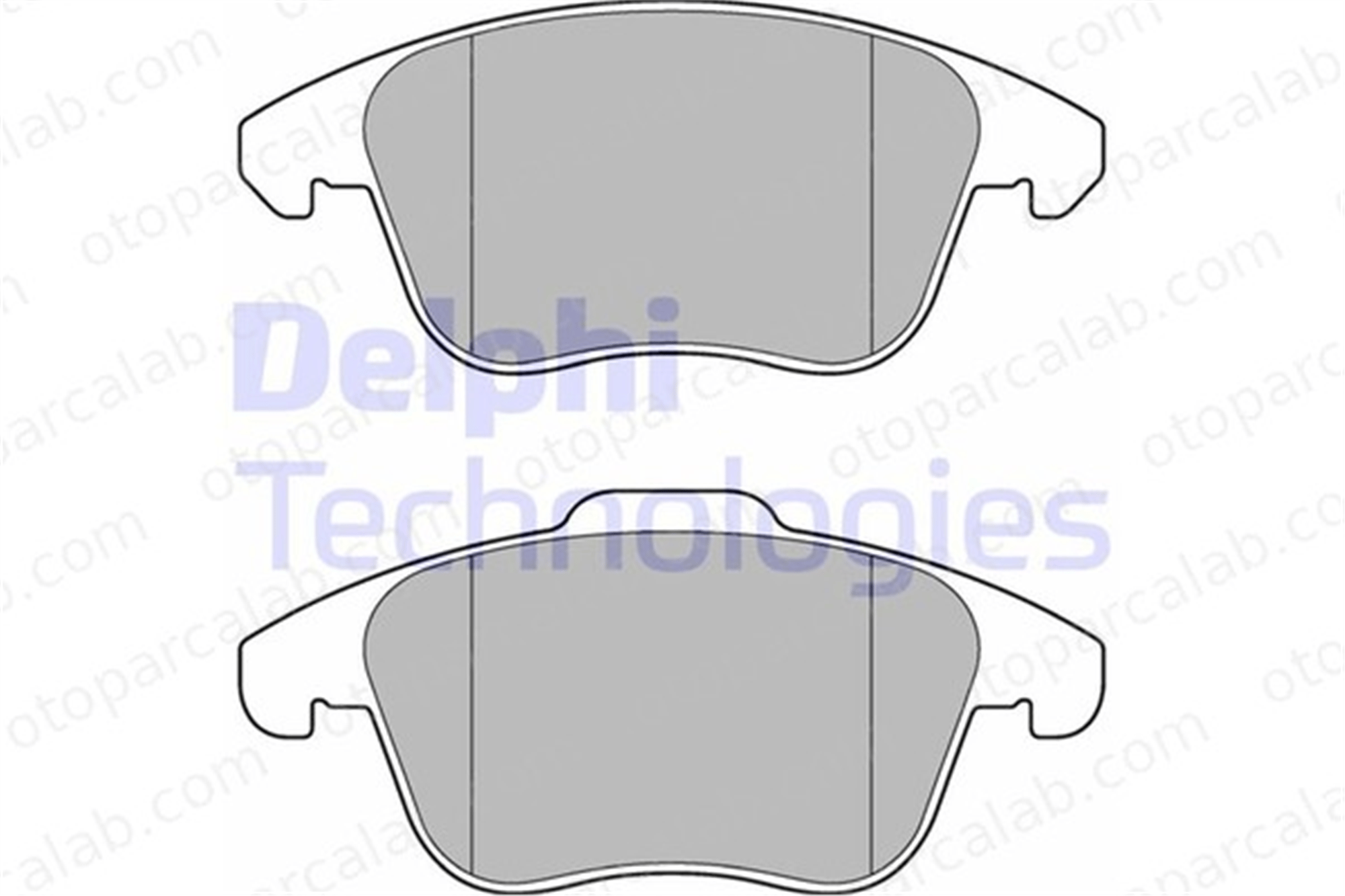 DELPHI LP3175 Fren Disk Balata Ön PEUGEOT 308 SW I 208 II 1609987980 1675901280