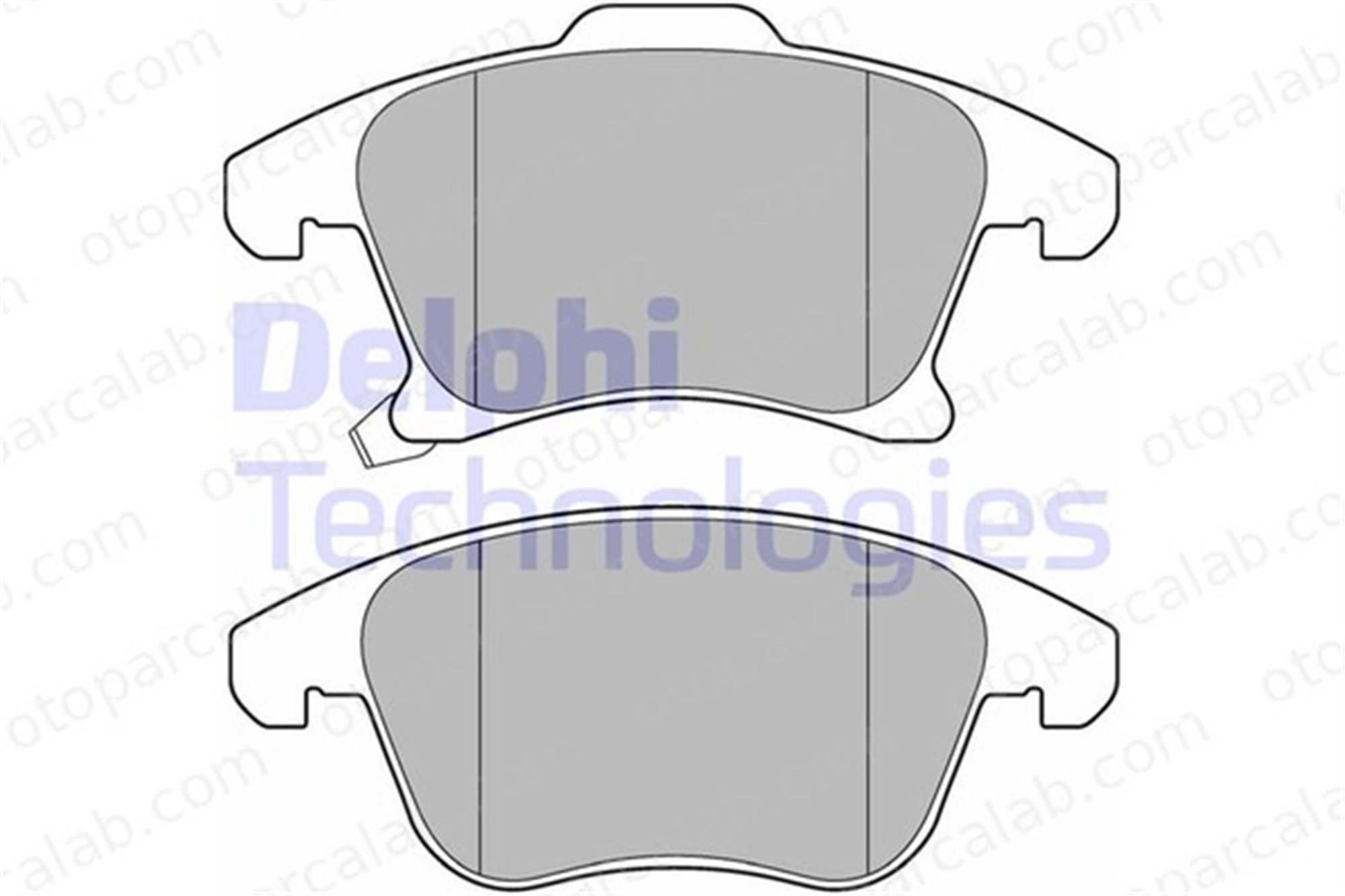 DELPHI LP3181 Fren Disk Balata Ön FORD MONDEO V Turnier MONDEO V Hatchback DG9C2K021EE 2014119