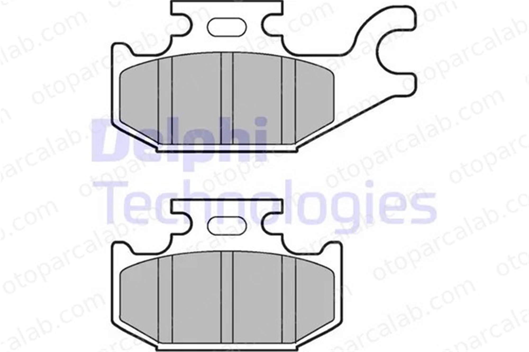 DELPHI LP3191 Fren Disk Balata Ön RENAULT TWIZY 410607103R 410607828R