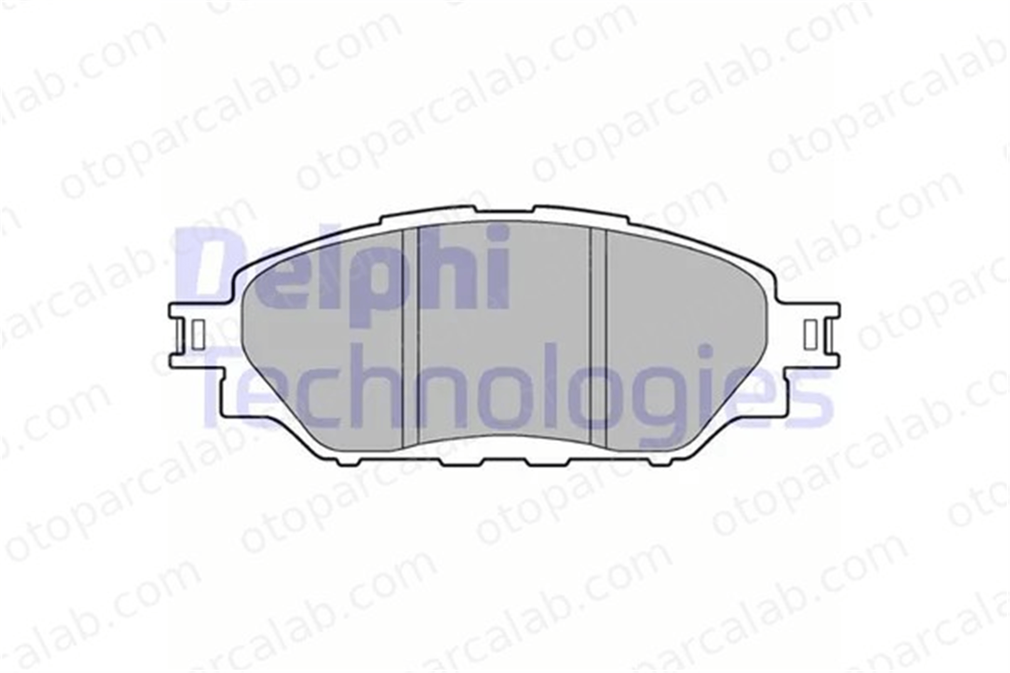 DELPHI LP3250 Fren Disk Balata Ön TOYOTA HILUX VIII Pick-up 44650K350 04465-0K350