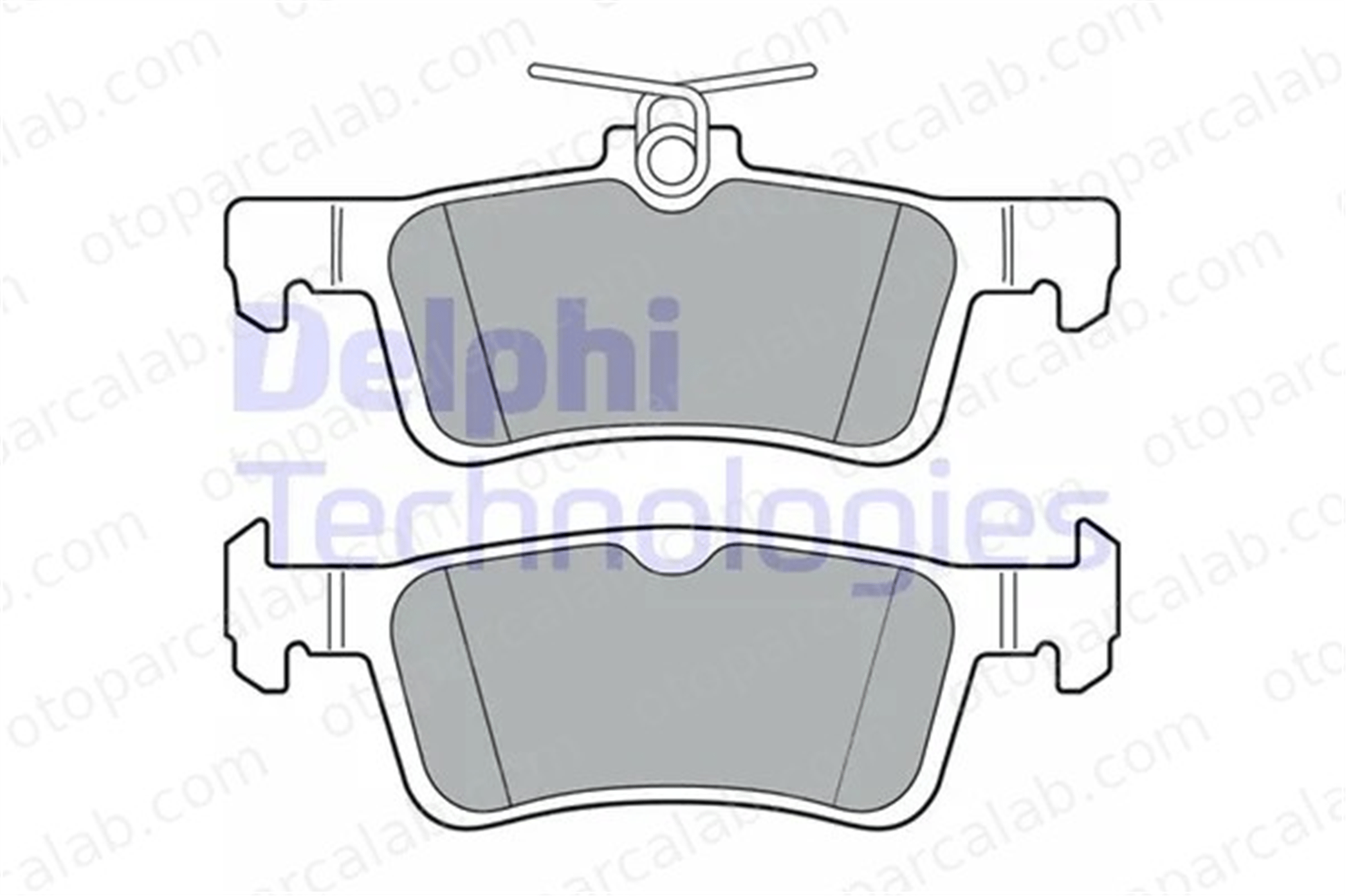 DELPHI LP3369 Fren Disk Balata Arka FORD FIESTA VII FIESTA VII Van 2096245 2112004