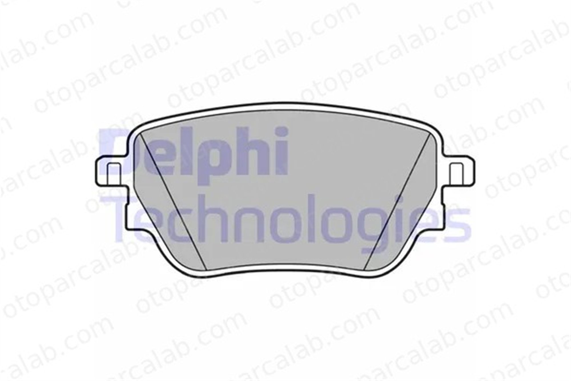 DELPHI LP3438 Fren Disk Balata Arka MERCEDES-BENZ A-SERISI A-SERISI Sedan A0004207500 A0004205703