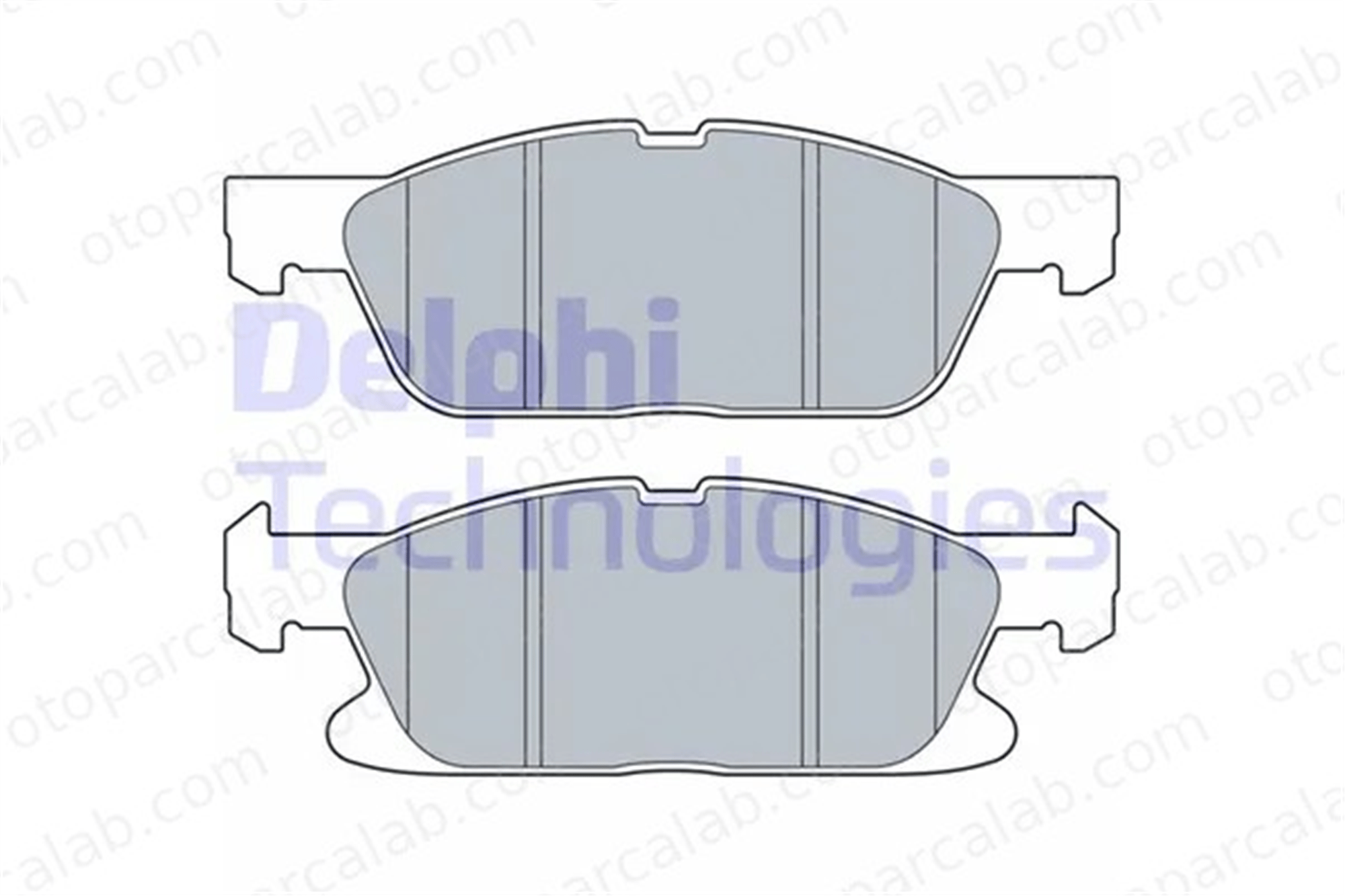 DELPHI LP3536 Fren Disk Balata Ön FORD GALAXY III S-MAX 2241923 KTJ1GC2K021AA