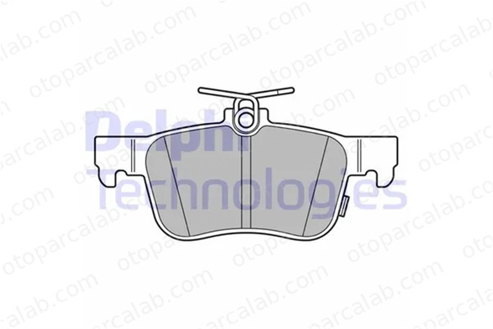 DELPHI LP3607 Fren Disk Balata Arka FORD KUGA II GALAXY III LX612M007BEA MEDG9J2M007HA