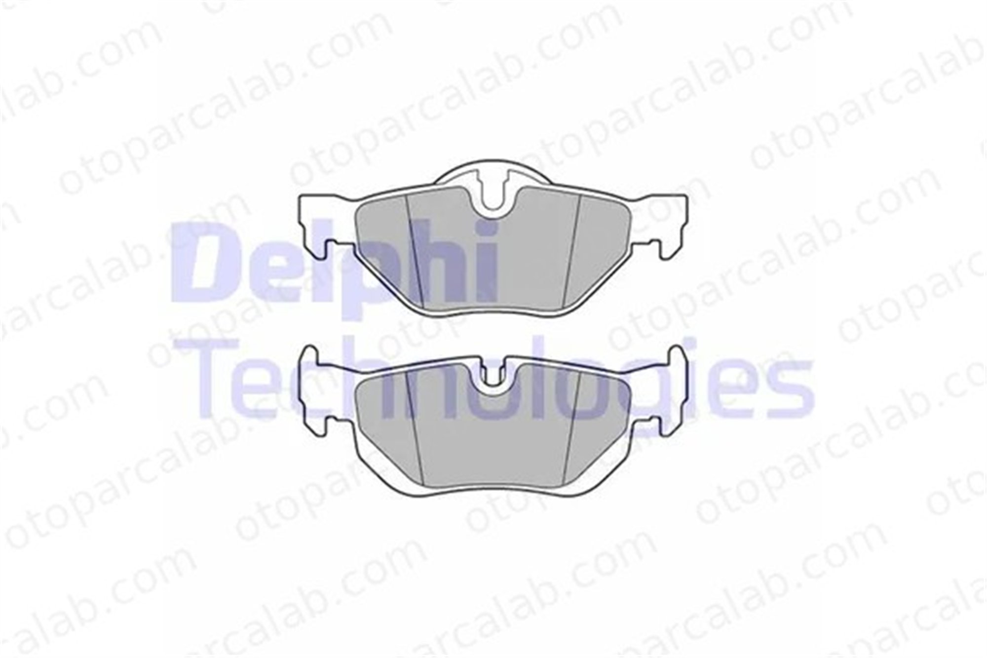 DELPHI LP3618 Fren Disk Balata Arka BMW 1 3 34216774692 34121288891