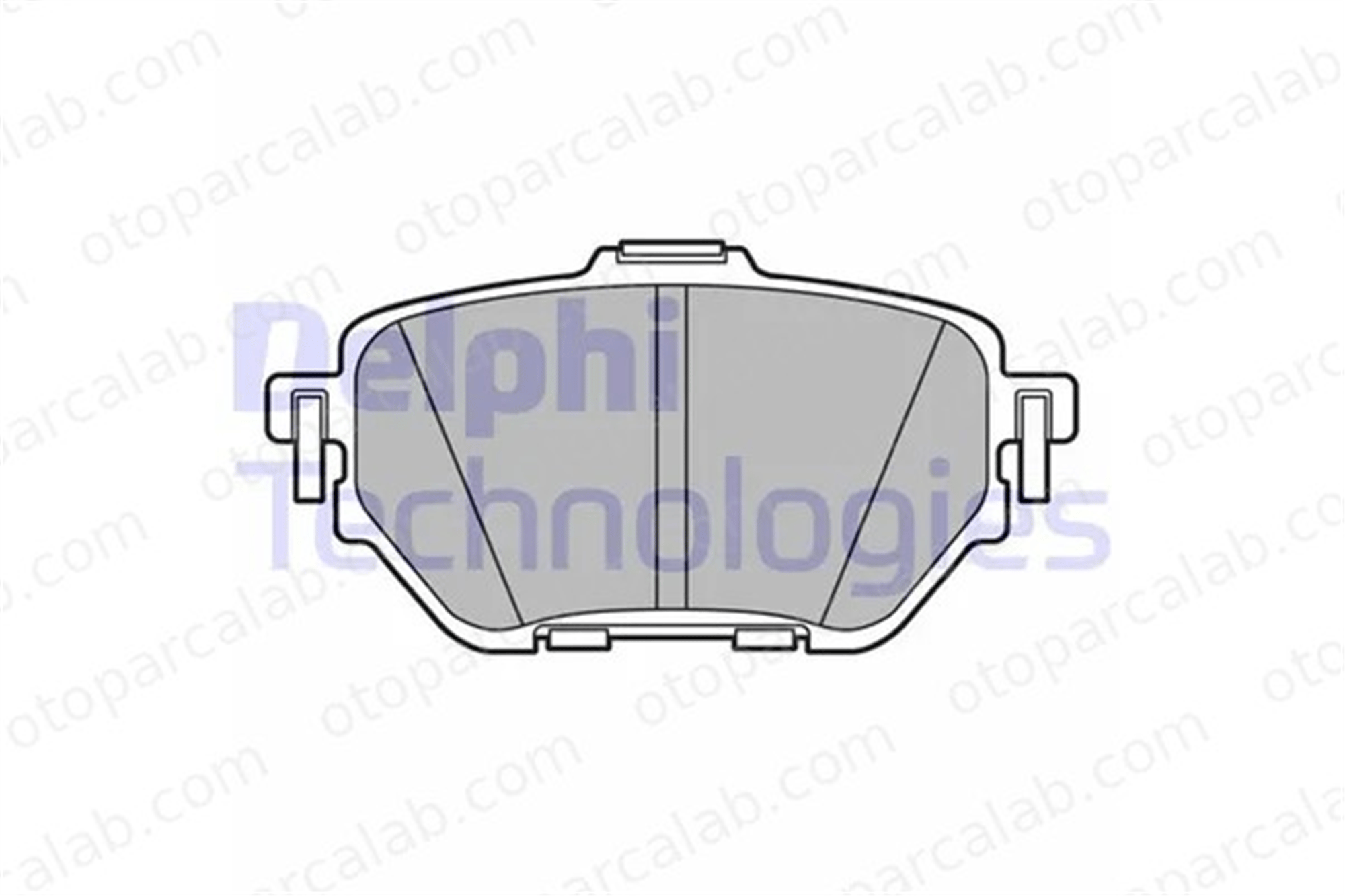 DELPHI LP3636 Fren Disk Balata Arka TOYOTA COROLLA Sedan YARIS CROSS 446602410 04466-02410