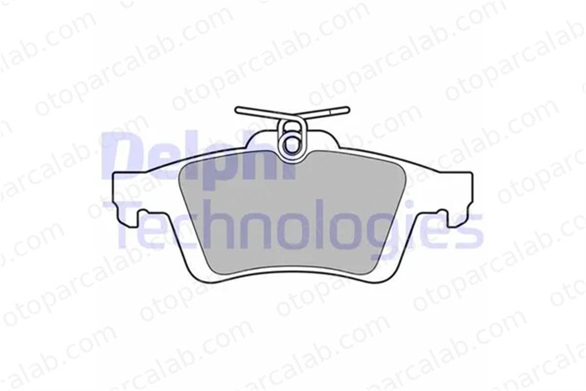 DELPHI LP3653 Fren Disk Balata Arka FORD TOURNEO CONNECT / GRAND TOURNEO CONNECT V408 MPV TRANSIT CONNECT V408 Kasa/büyük limuzin 2252494 KTKV6C2M008AB