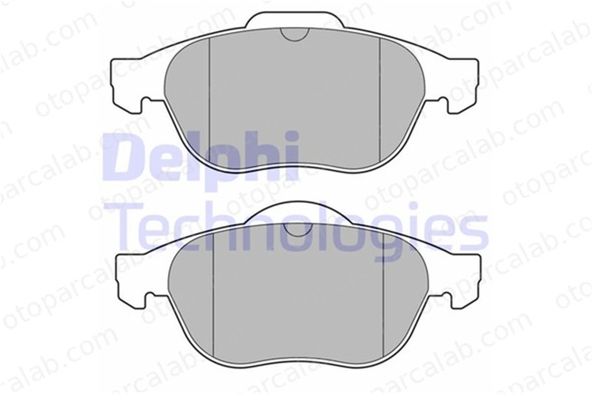 DELPHI LP3691 Fren Disk Balata Ön RENAULT ESPACE IV VEL SATIS 410607716R 7701206747