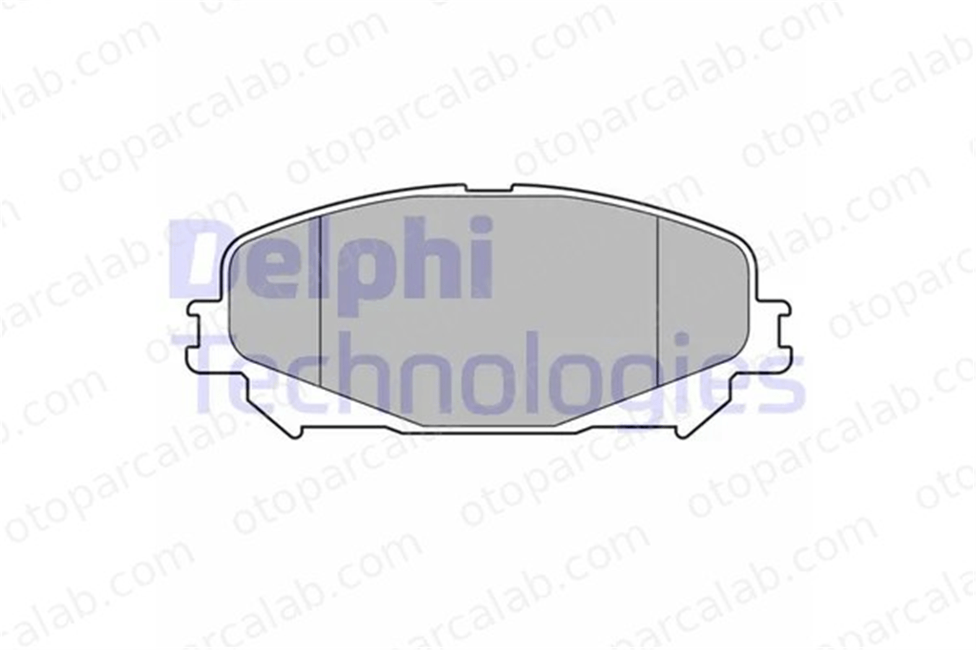 DELPHI LP3734 Fren Disk Balata Ön RENAULT SCÉNIC IV GRAND SCÉNIC IV 410606808R MQ005728