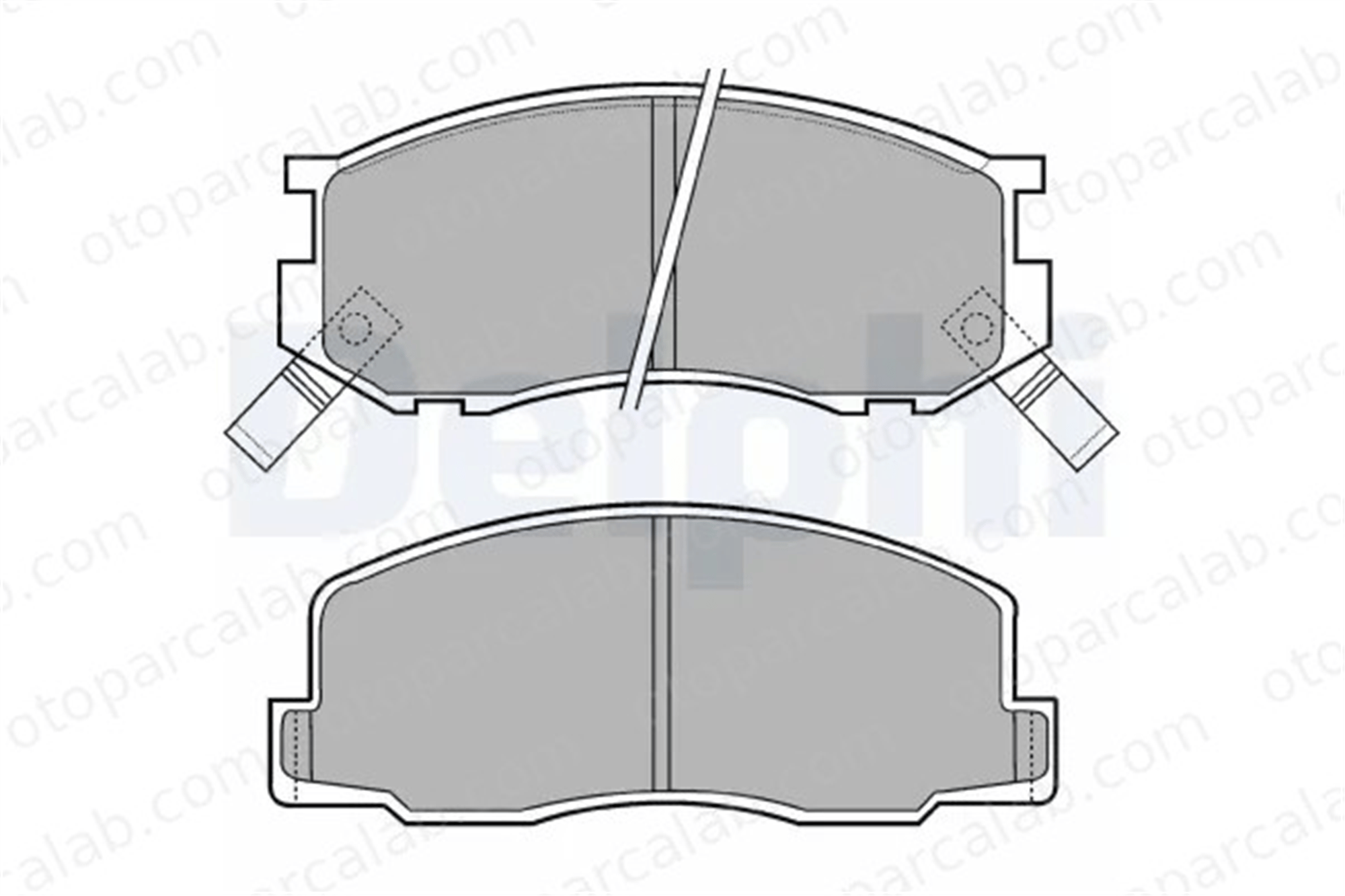 DELPHI LP409 Fren Disk Balata Ön TOYOTA LITEACE Panelvan/Van LITEACE Minibüs/Otobüs 446527010 04465-27010