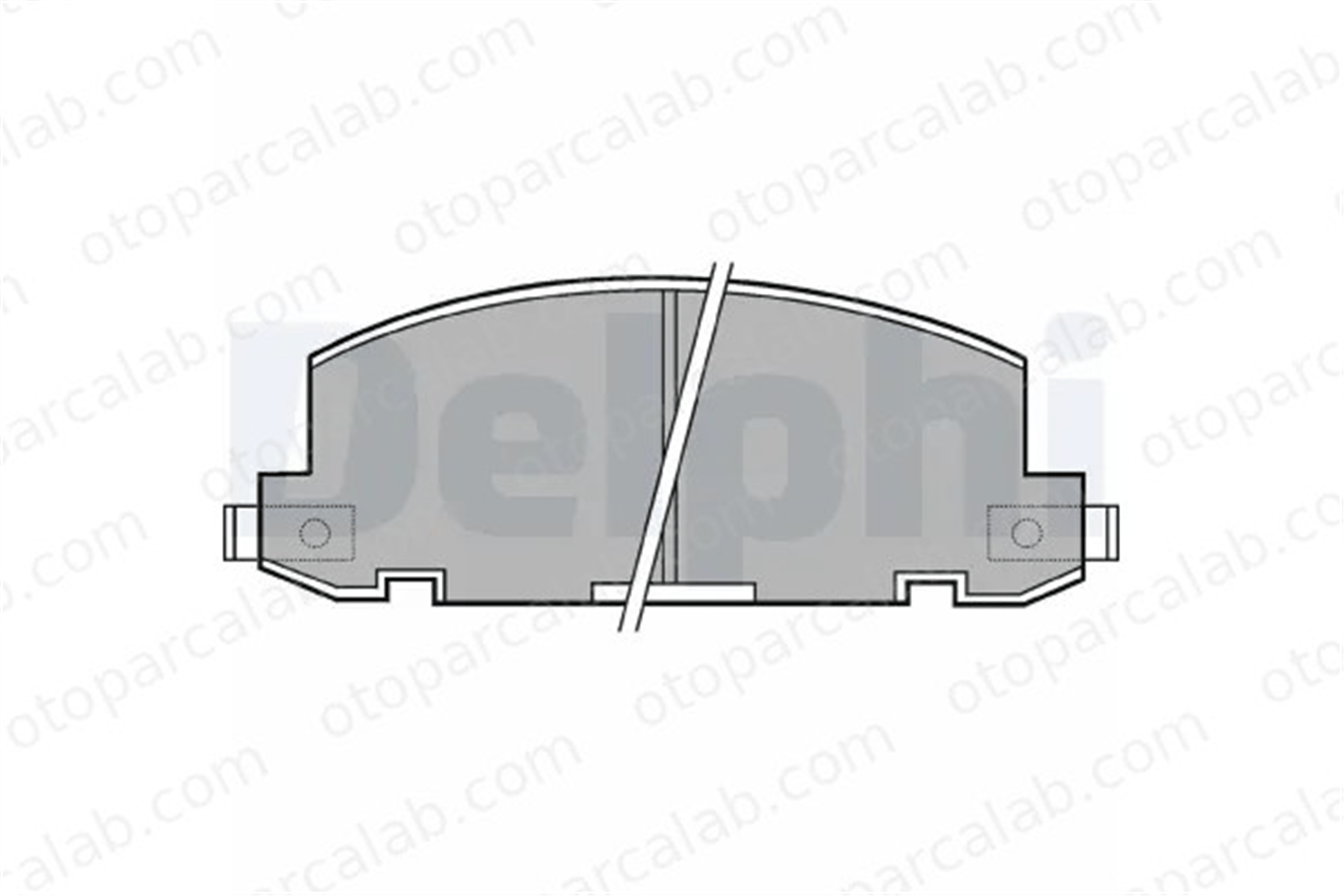 DELPHI LP412 Fren Disk Balata Ön ISUZU TROOPER I GEMINI 8941336421 8941336851