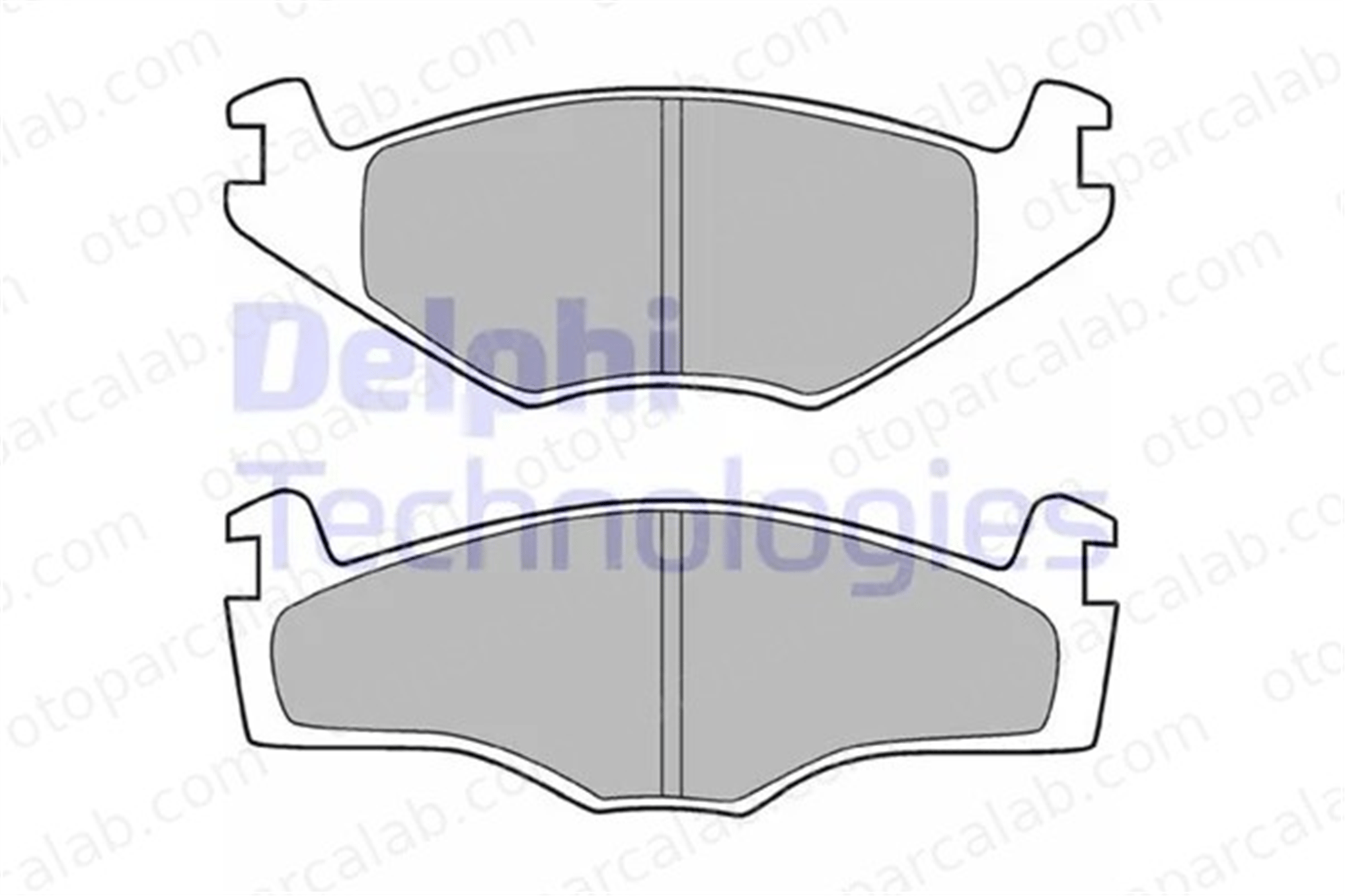 DELPHI LP420 Fren Disk Balata Ön SEAT CORDOBA VW GOLF II 191698151B 191698151G