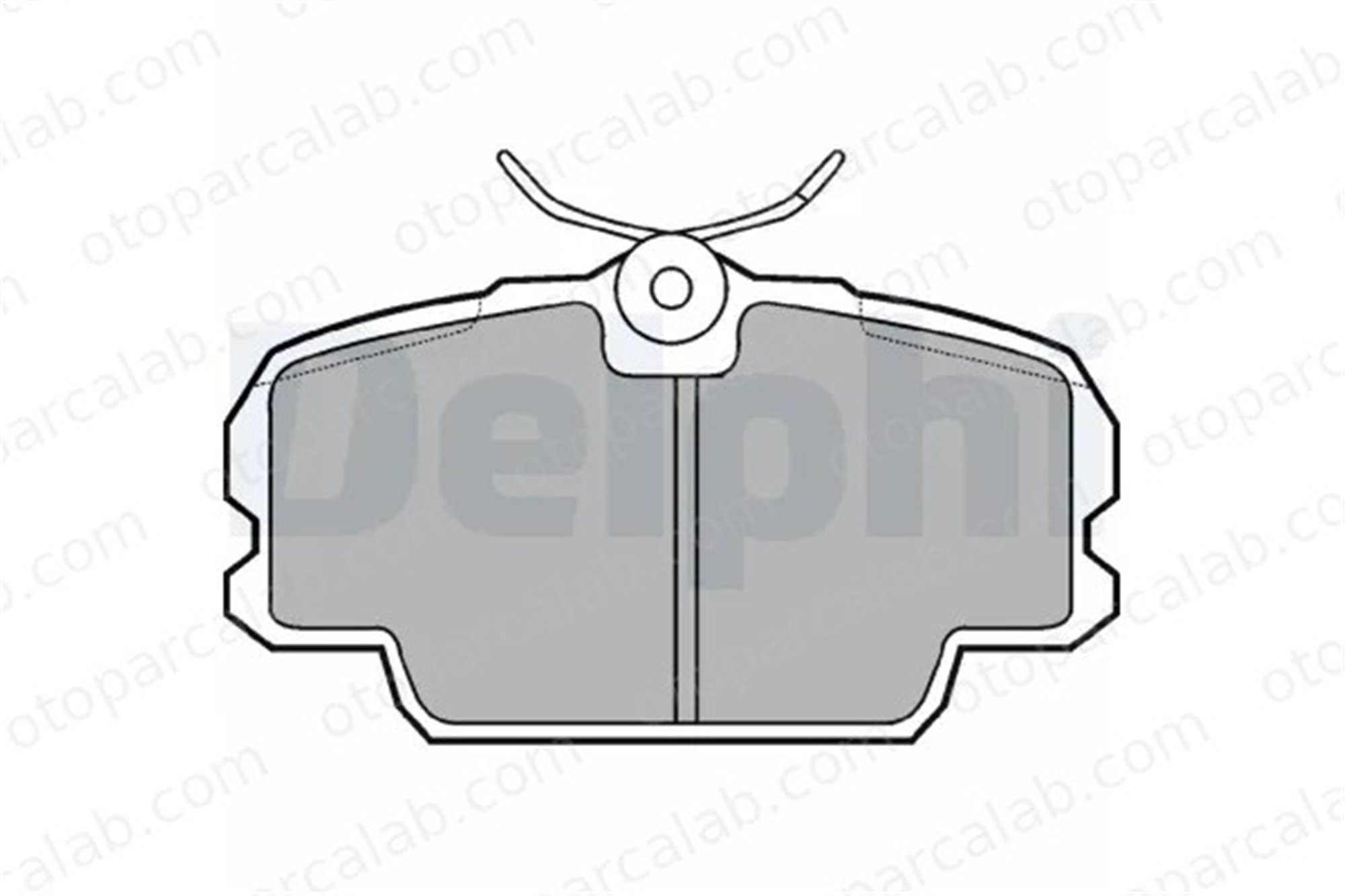 DELPHI LP455 Fren Disk Balata Ön BMW 3 MERCEDES-BENZ 190 14201020 14208120