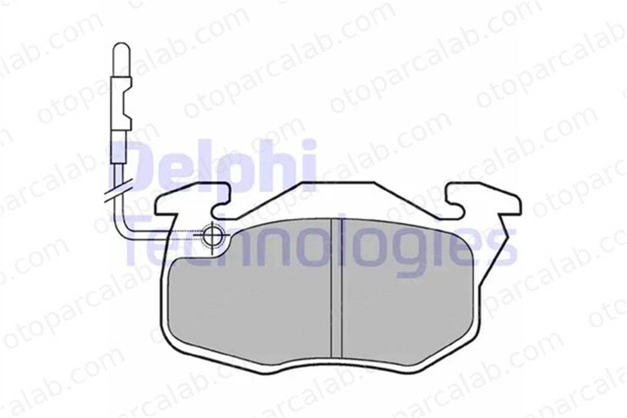 DELPHI LP490 Fren Disk Balata Ön PEUGEOT 205 II 405 I 7701002711 7701201542