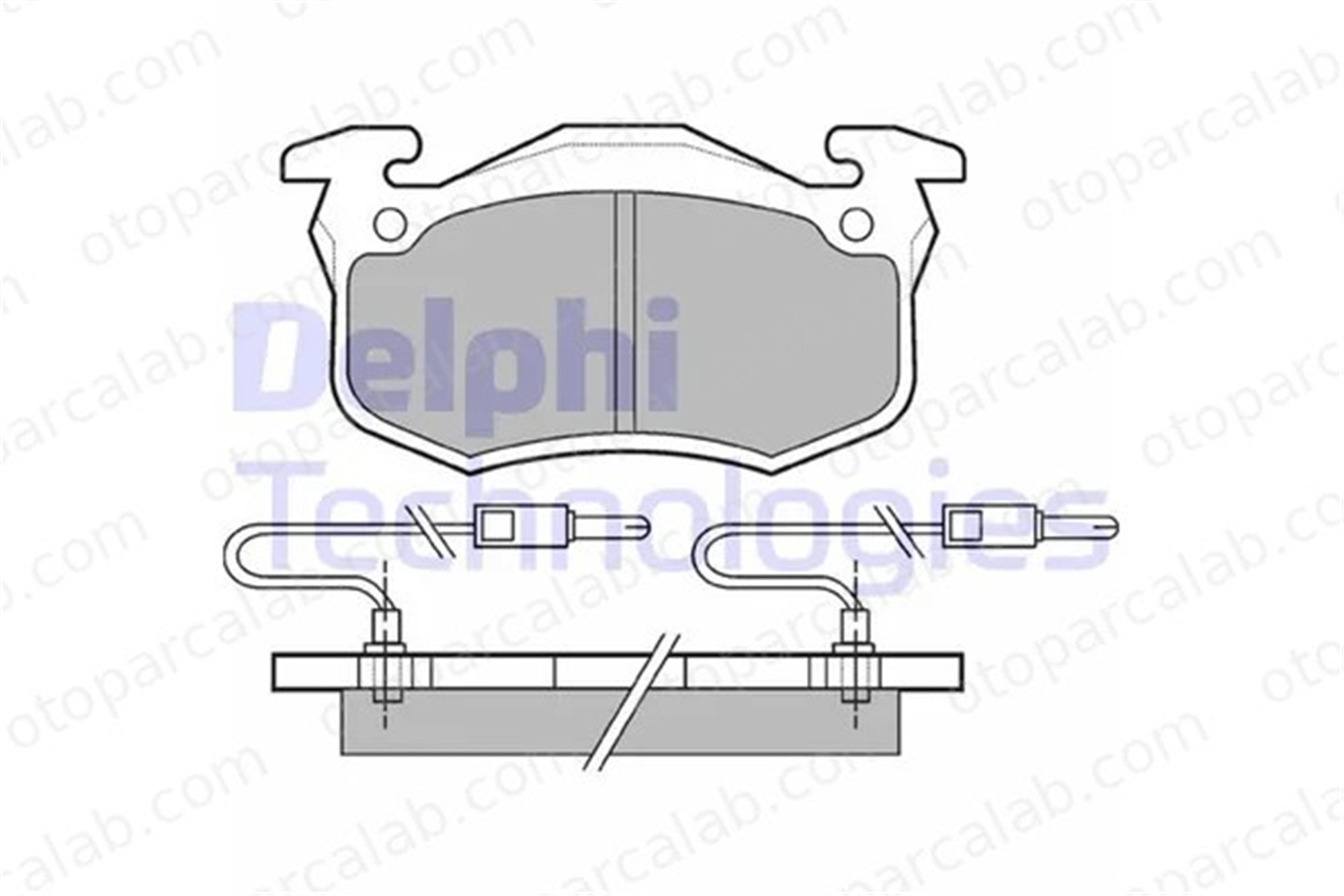 DELPHI LP491 Fren Disk Balata Ön RENAULT RAPID Kasa/büyük limuzin TWINGO I 7701202213 7701202227