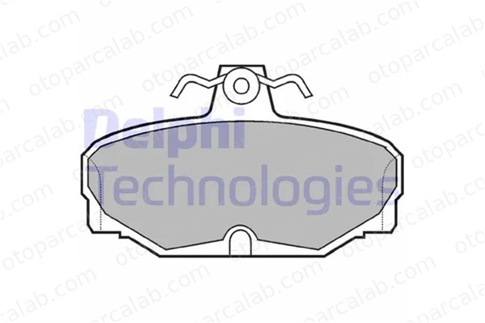 DELPHI LP507 Fren Disk Balata Ön FORD SIERRA II SIERRA II Hatchback 1543375 1111281