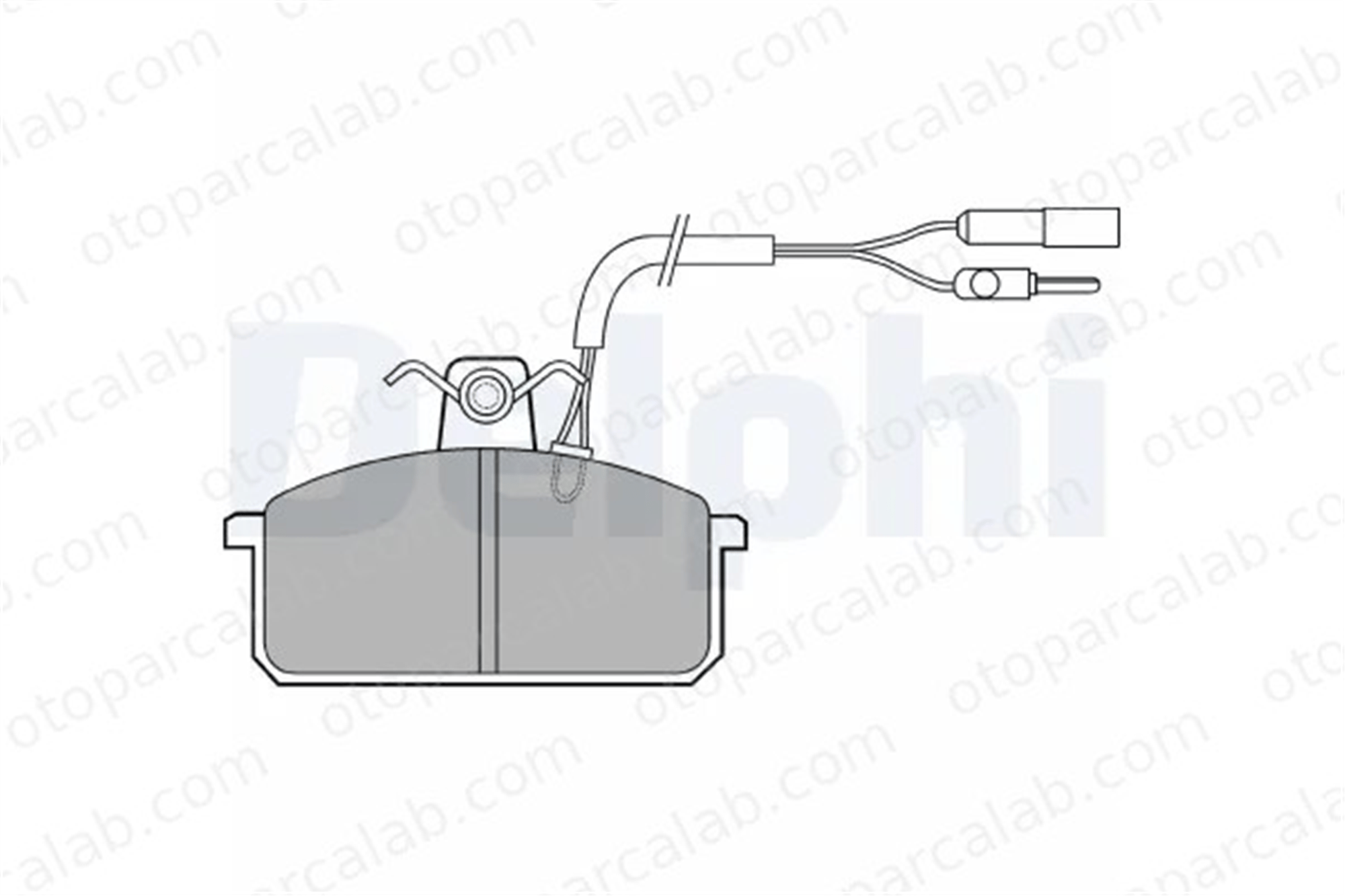 DELPHI LP517 Fren Disk Balata Ön FIAT FIORINO Kasa/büyük limuzin LANCIA DELTA I 5888528 9938719