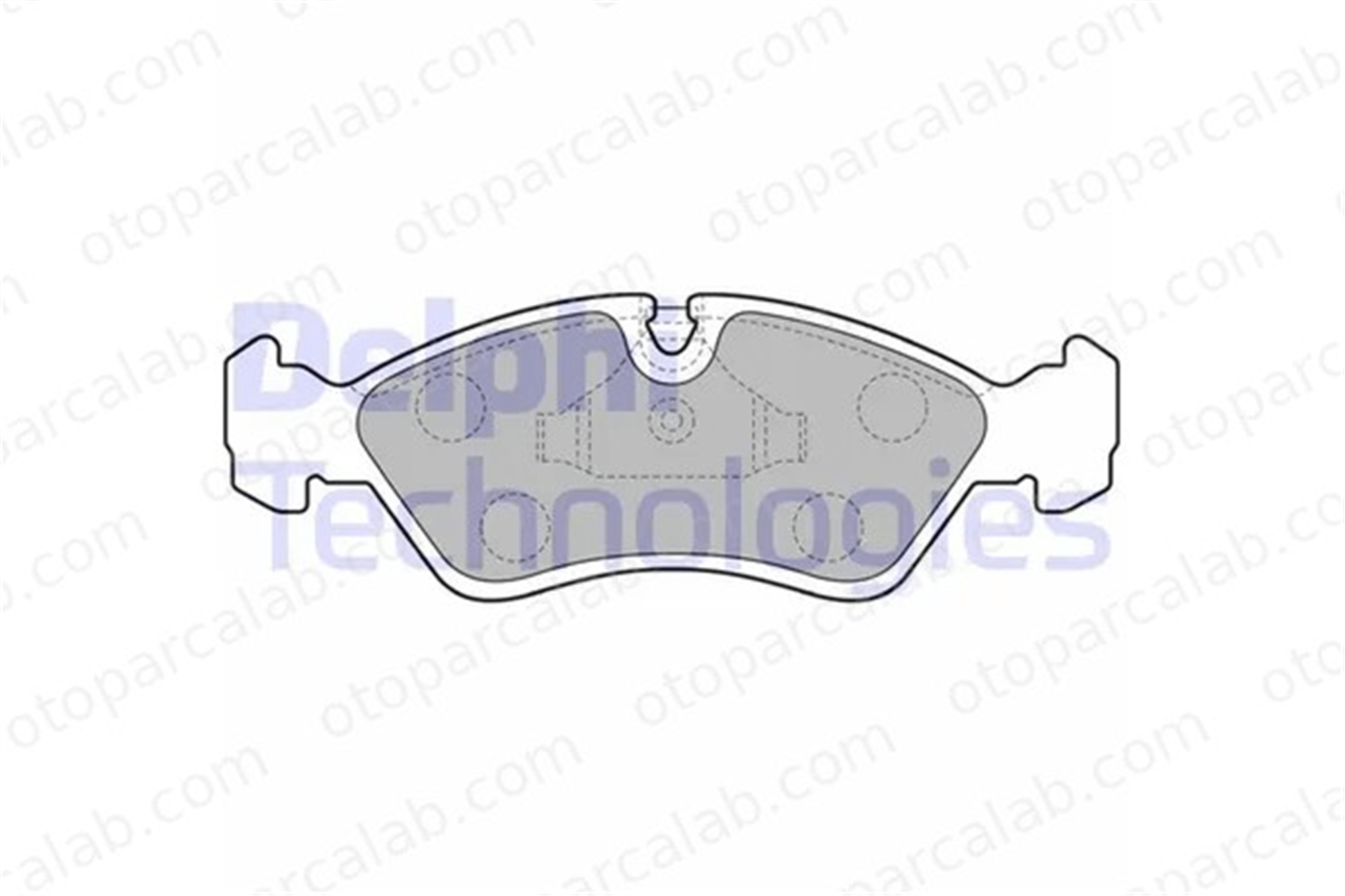 DELPHI LP585 Fren Disk Balata Ön OPEL ASTRA F ASTRA F Station wagon 1605746 1605789