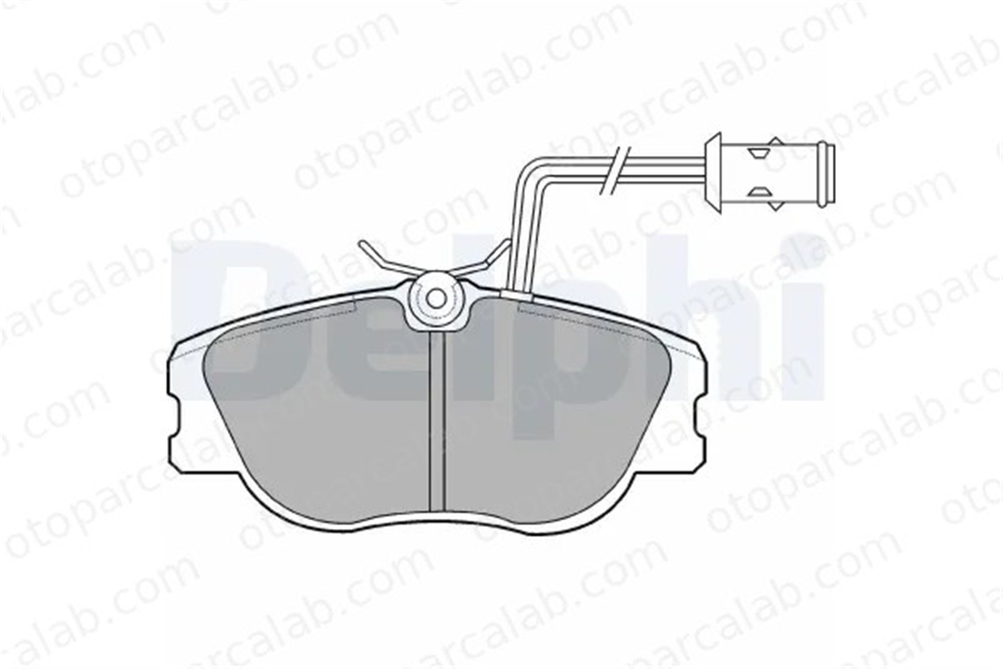 DELPHI LP598 Fren Disk Balata Ön ALFA ROMEO 164 LANCIA THEMA 60760106 9944329