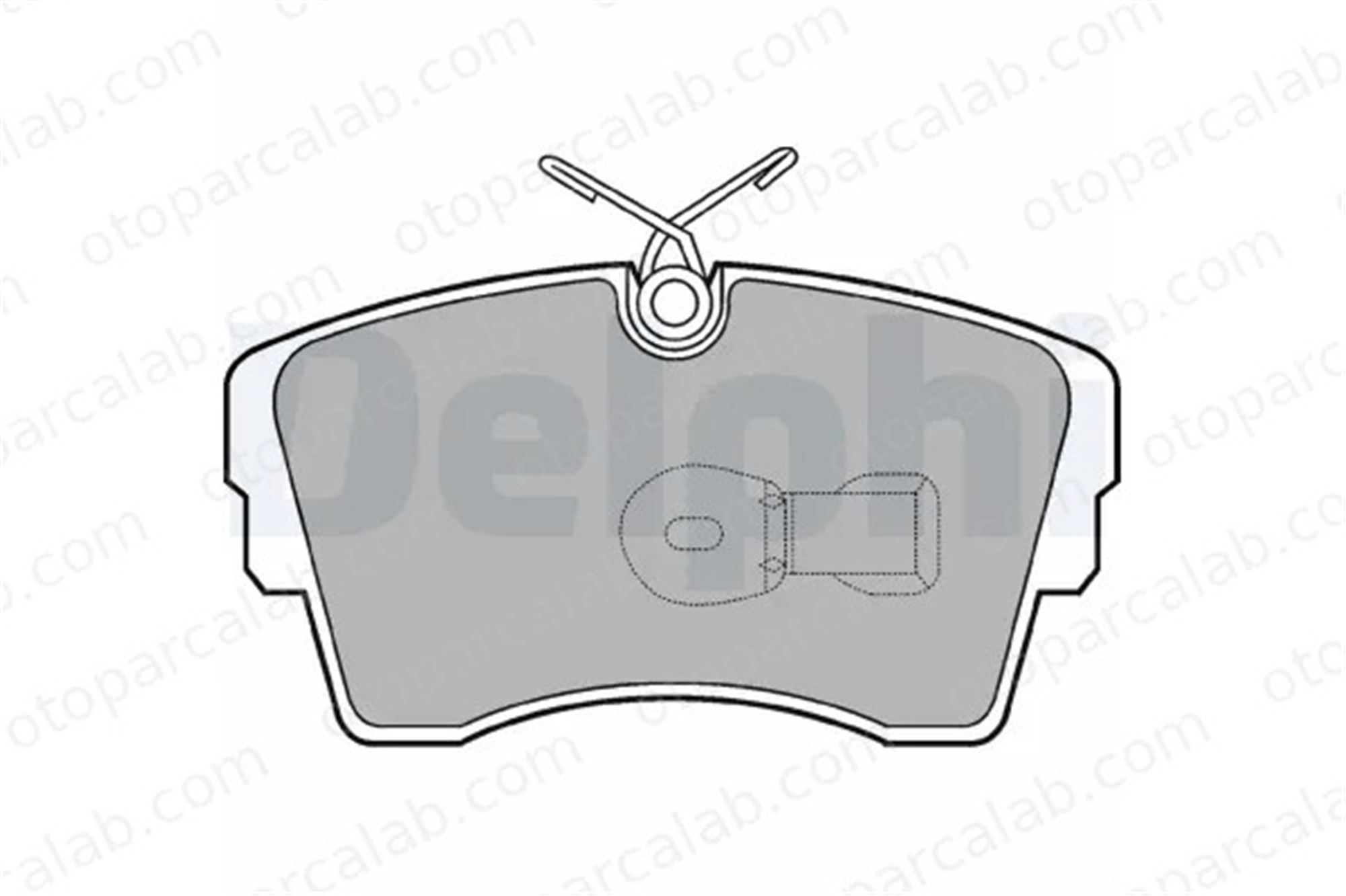 DELPHI LP603 Fren Disk Balata Ön OPEL MONZA A SENATOR B 1605612 1605681