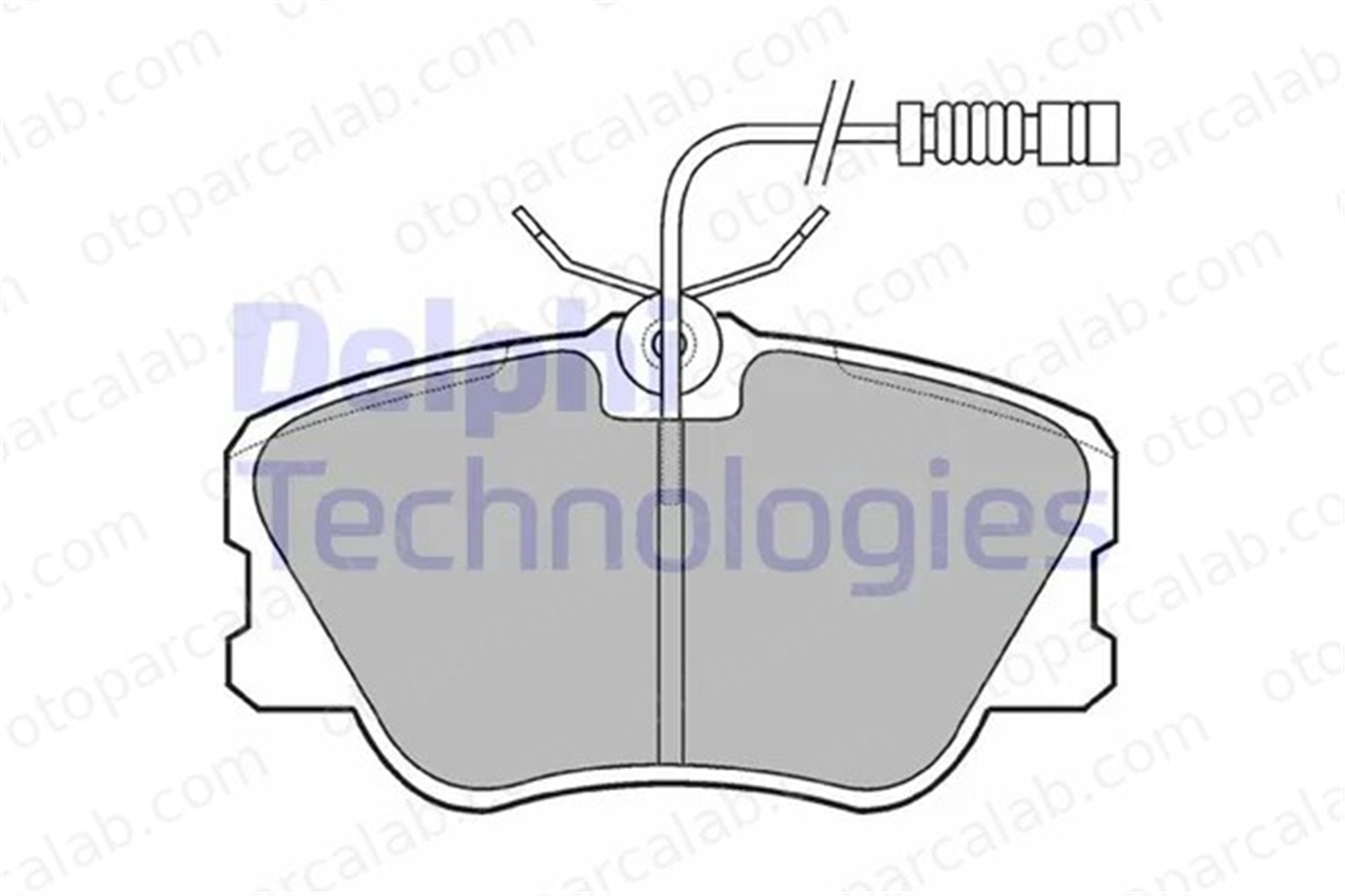 DELPHI LP608 Fren Disk Balata Ön MERCEDES-BENZ 124 Sedan 124 T-Model 4209920 24203720