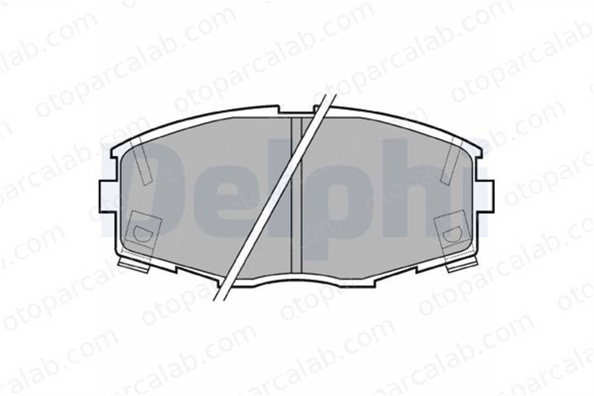 DELPHI LP614 Fren Disk Balata Ön TOYOTA SUPRA CAMRY Station wagon 446514100 446514120
