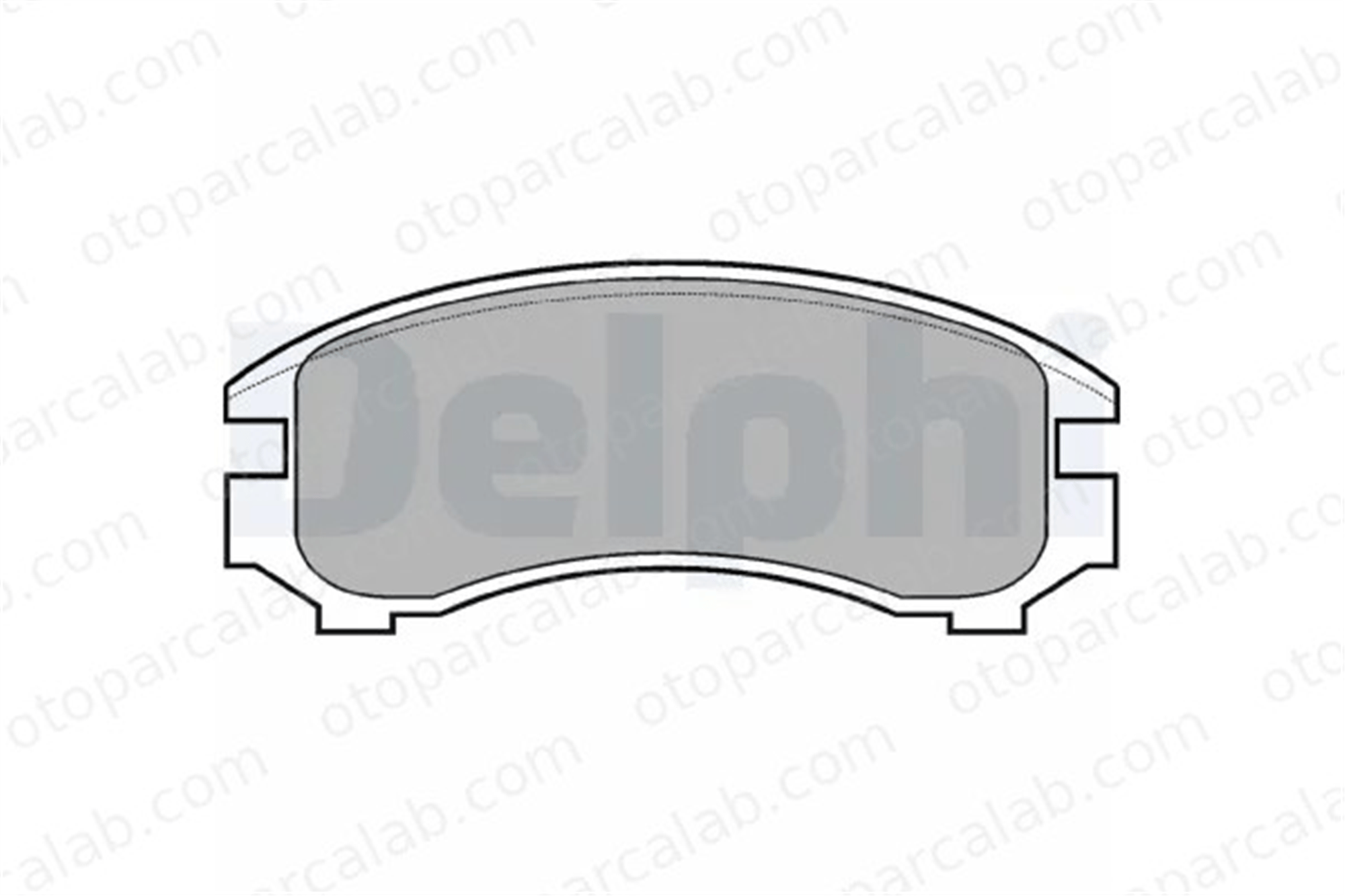 DELPHI LP671 Fren Disk Balata Ön NISSAN SUNNY II SUNNY II Hatchback 4106058A85 4106067A85