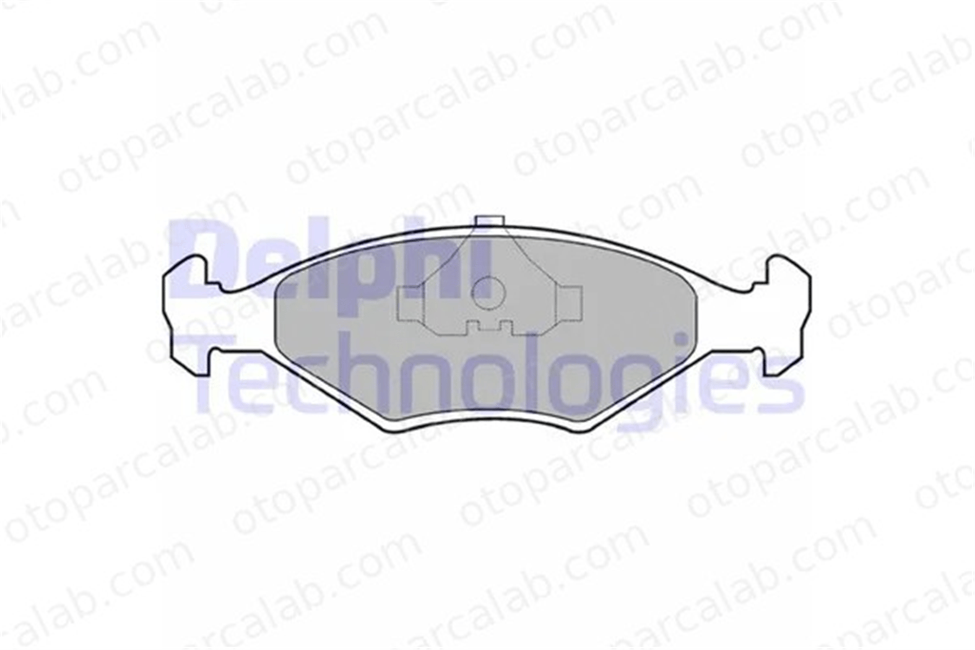 DELPHI LP677 Fren Disk Balata Ön FIAT FIORINO Kasa/büyük limuzin FIORINO Pick up 5882942 5882984