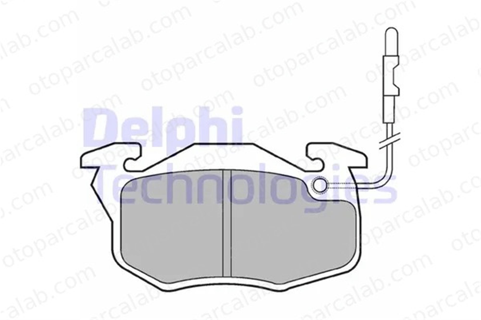 DELPHI LP696 Fren Disk Balata Ön CITROËN SAXO AX 425091 425120