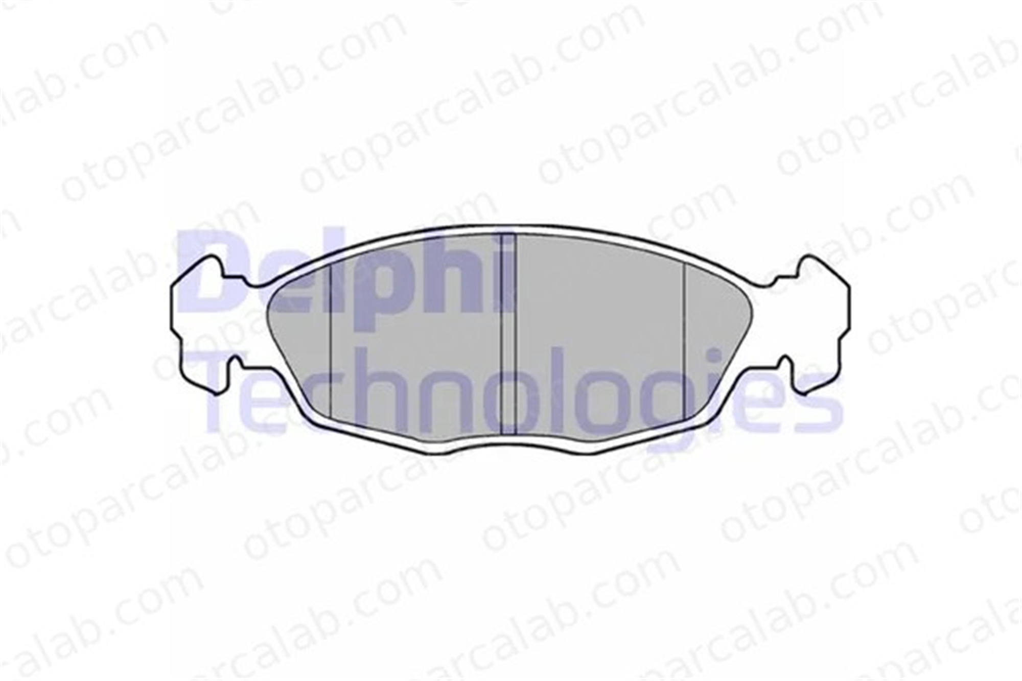 DELPHI LP702 Fren Disk Balata Ön OPEL ASTRA F Station wagon ASTRA F 1605881 1605810