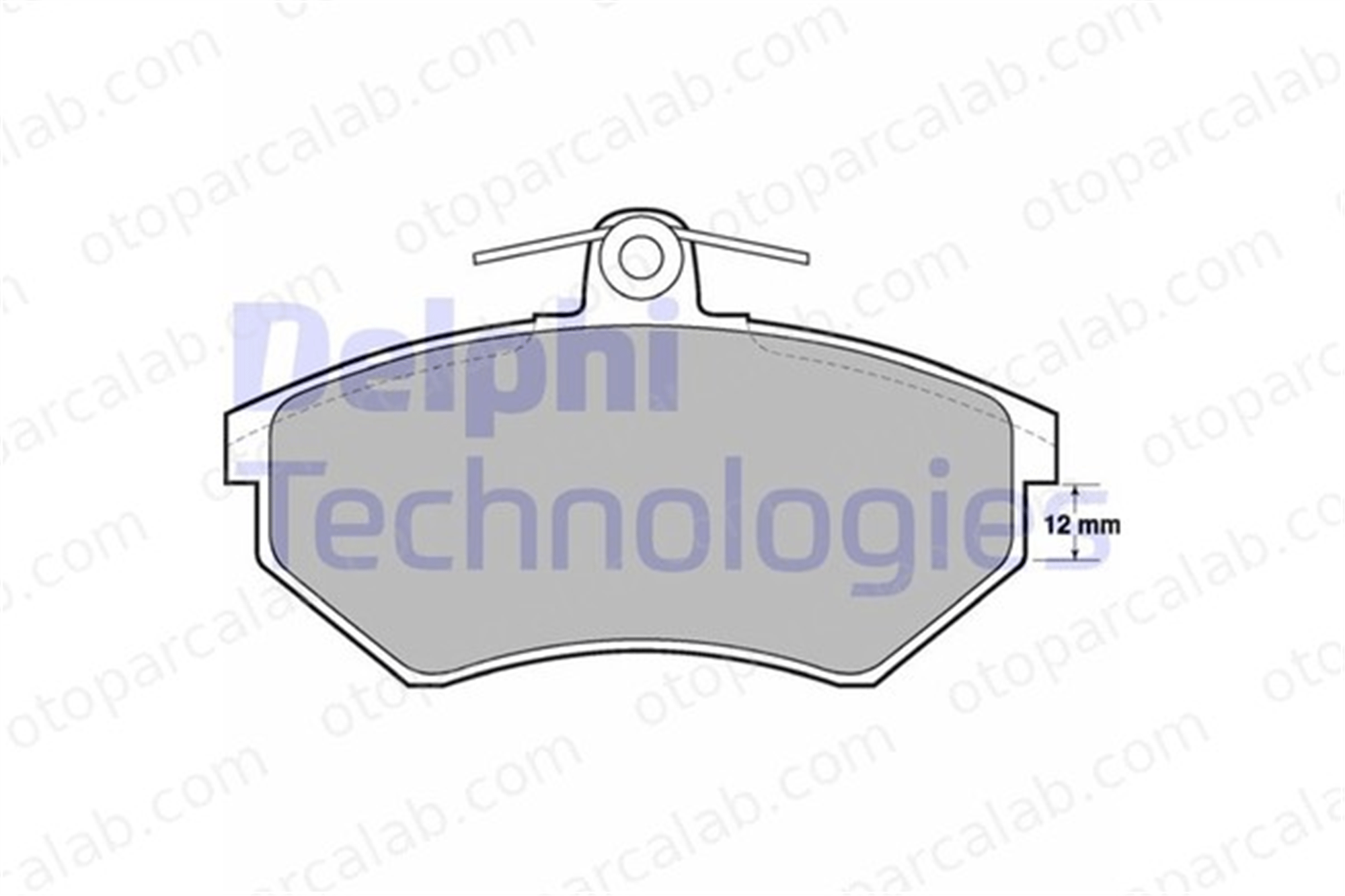 DELPHI LP778 Fren Disk Balata Ön VW PASSAT B3/B4 PASSAT B3/B4 Variant 357698151B 8A0698151C