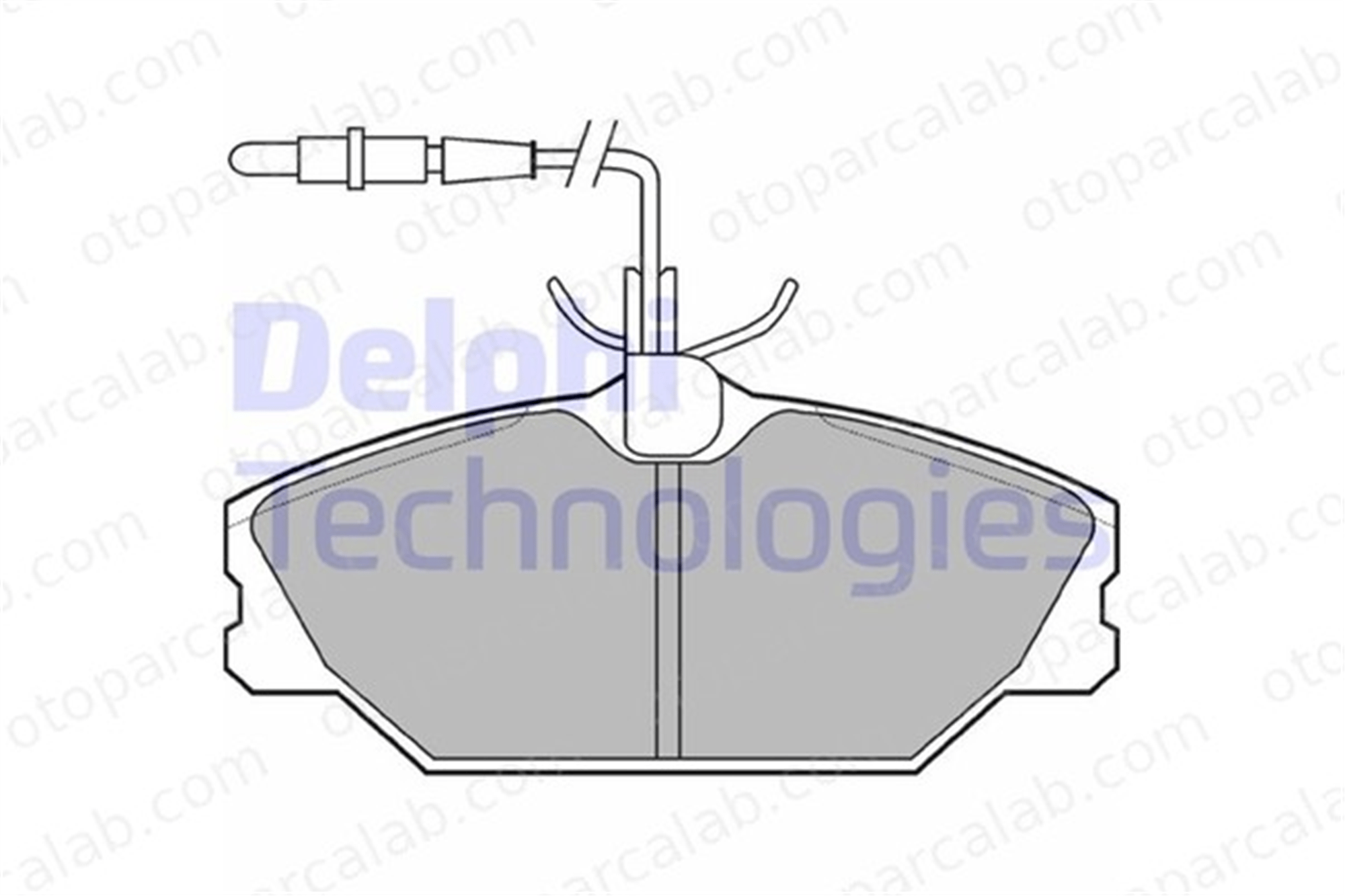 DELPHI LP788 Fren Disk Balata Ön RENAULT LAGUNA I Grandtour MEGANE I 7701203730 7701203968