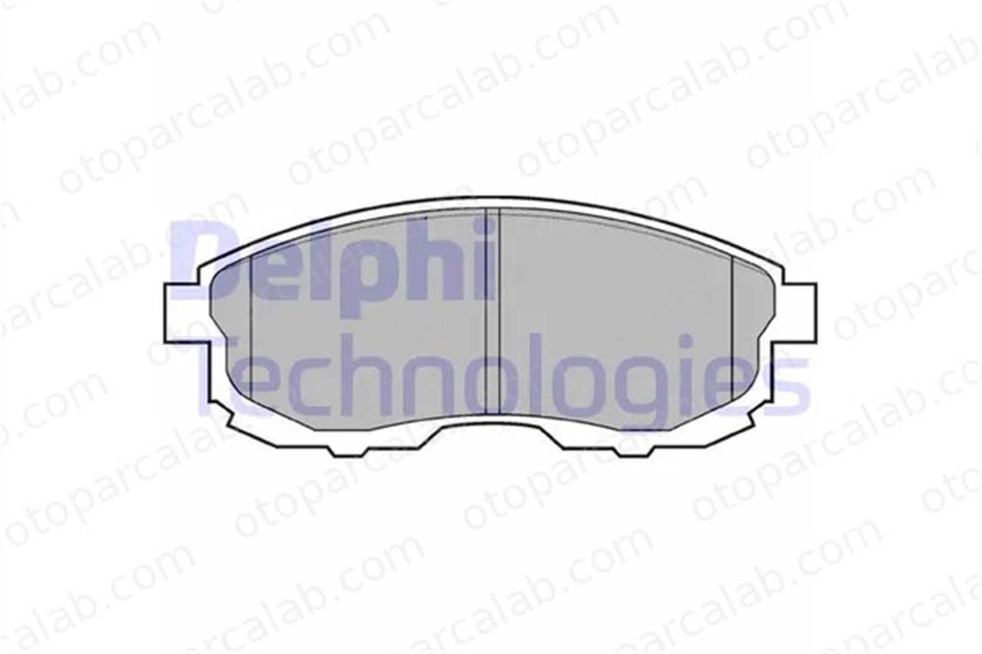DELPHI LP812 Fren Disk Balata Ön NISSAN 200SX MAXIMA / MAXIMA QX IV 410602Y990 4106040U92