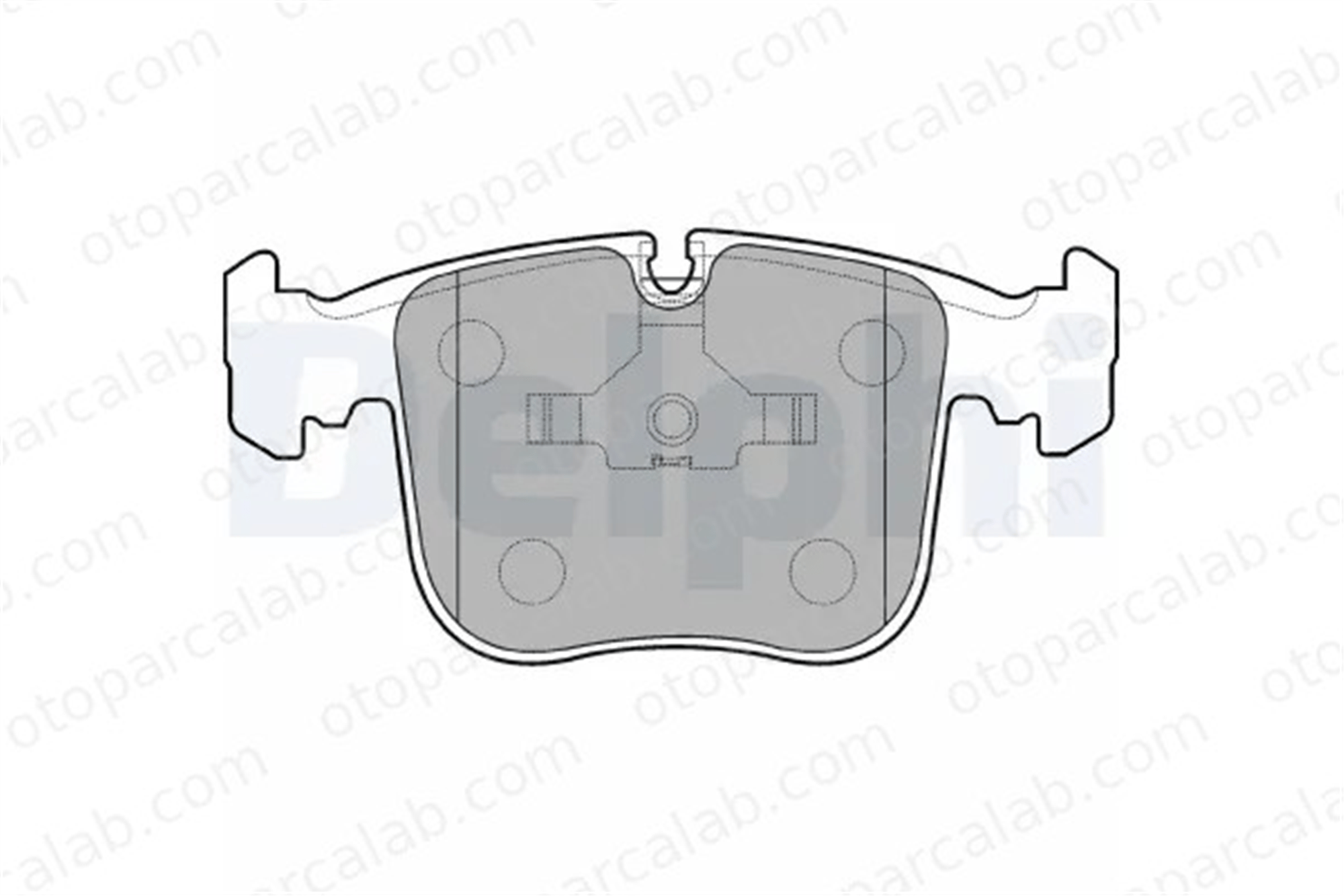 DELPHI LP845 Fren Disk Balata Ön BMW 8 7 34111160296 34111160712