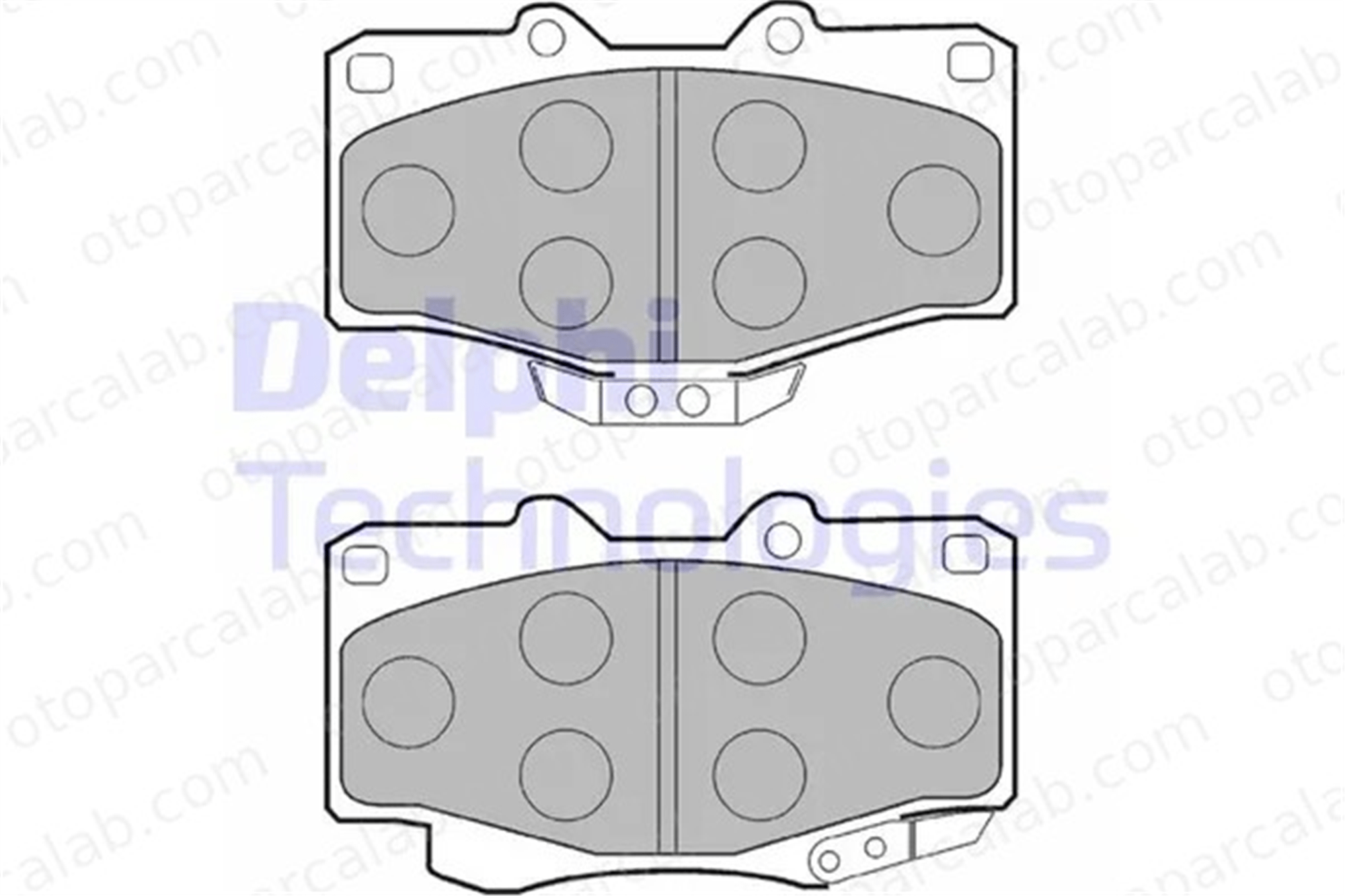 DELPHI LP854 Fren Disk Balata Ön TOYOTA LAND CRUISER HILUX V Pick-up 446504630 04465-04630