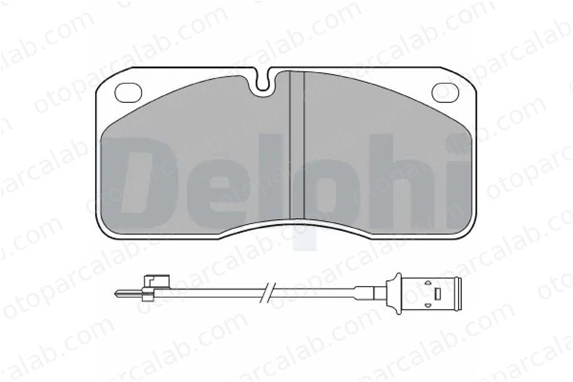 DELPHI LP859 Fren Disk Balata Ön MERCEDES-BENZ AROCS ACTROS MP4 / MP5 LP859 1501994