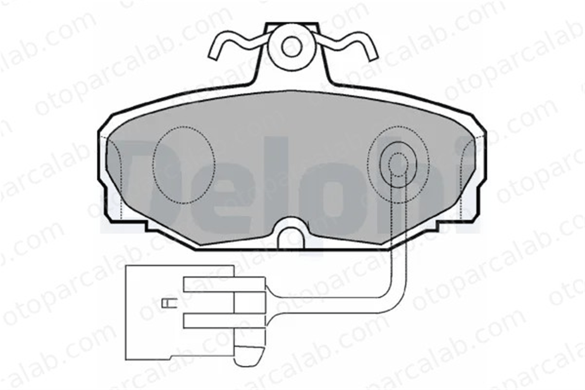 DELPHI LP868 Fren Disk Balata Arka FORD SCORPIO I SCORPIO I Sedan 1666624 6485895