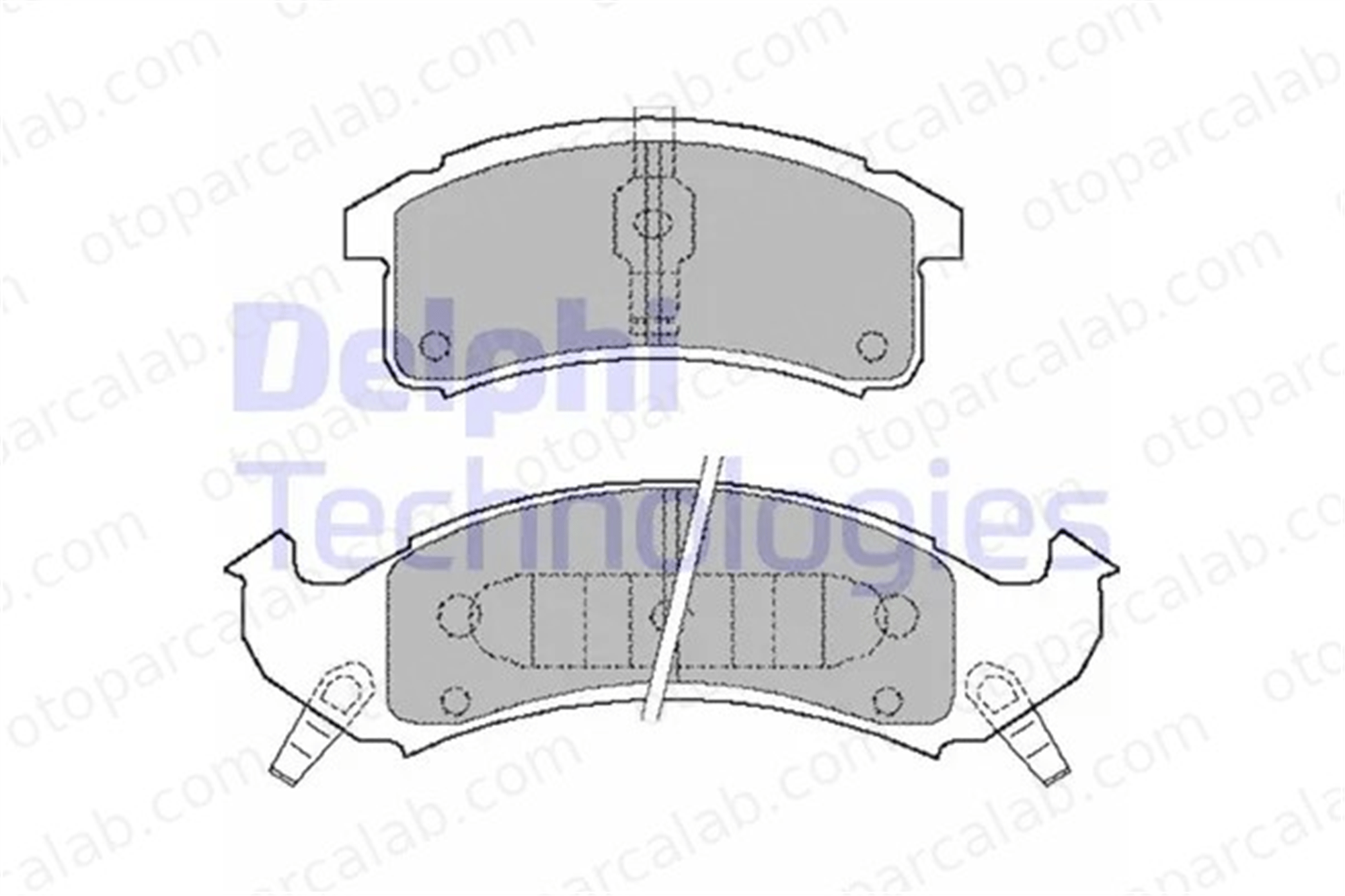 DELPHI LP897 Fren Disk Balata Ön CHEVROLET LUMINA APV MPV PONTIAC TRANS SPORT 12510001 12510042